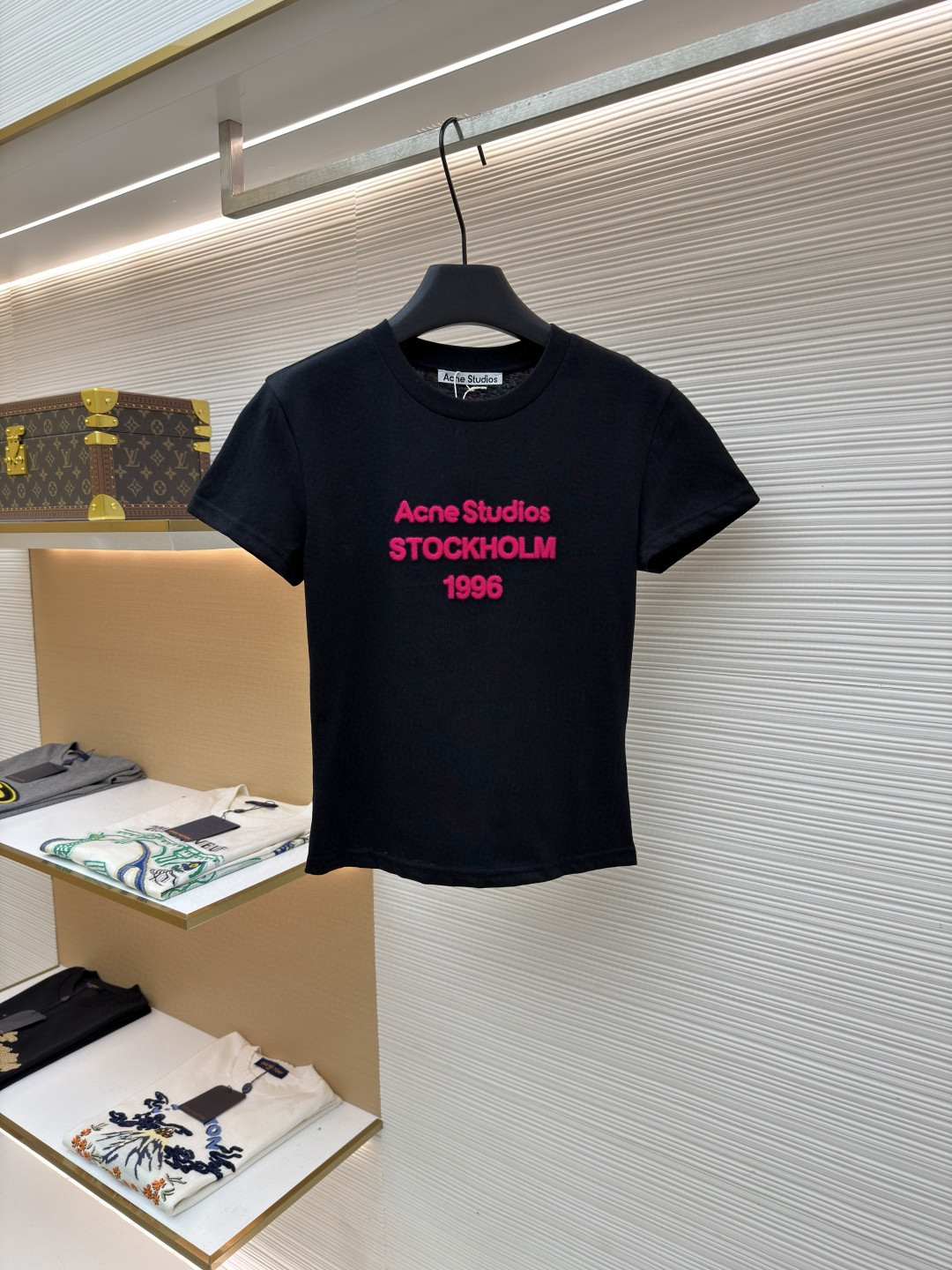 Acne Studios 新春限定圆领T恤 短袖 白色 黑色 女款 A0 CL0461-AEG