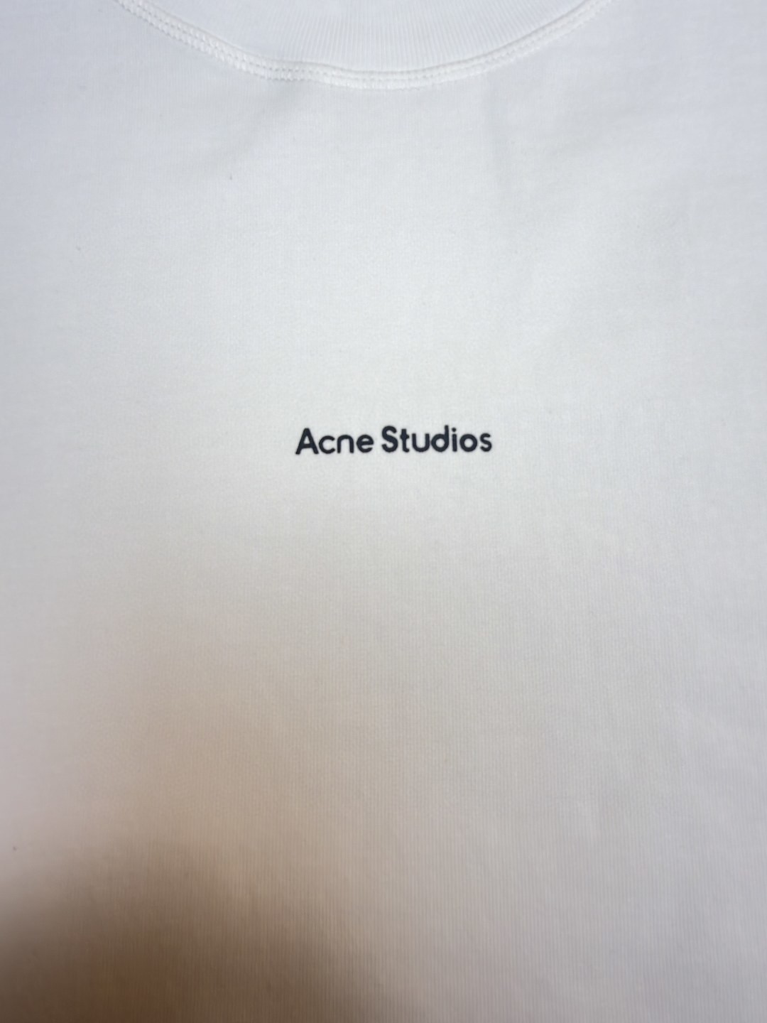 Acne Studios 胸前印章徽标圆领T恤 短袖 白色 黑色 A0 BL0278-183
