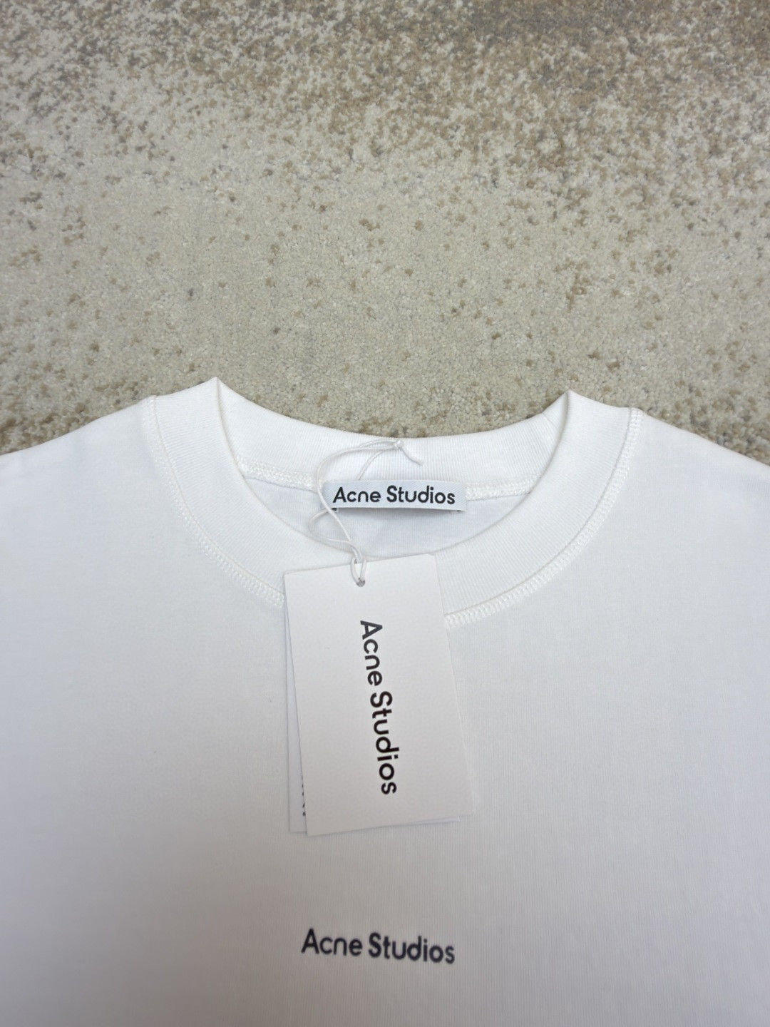 Acne Studios 胸前印章徽标圆领T恤 短袖 白色 黑色 A0 BL0278-183