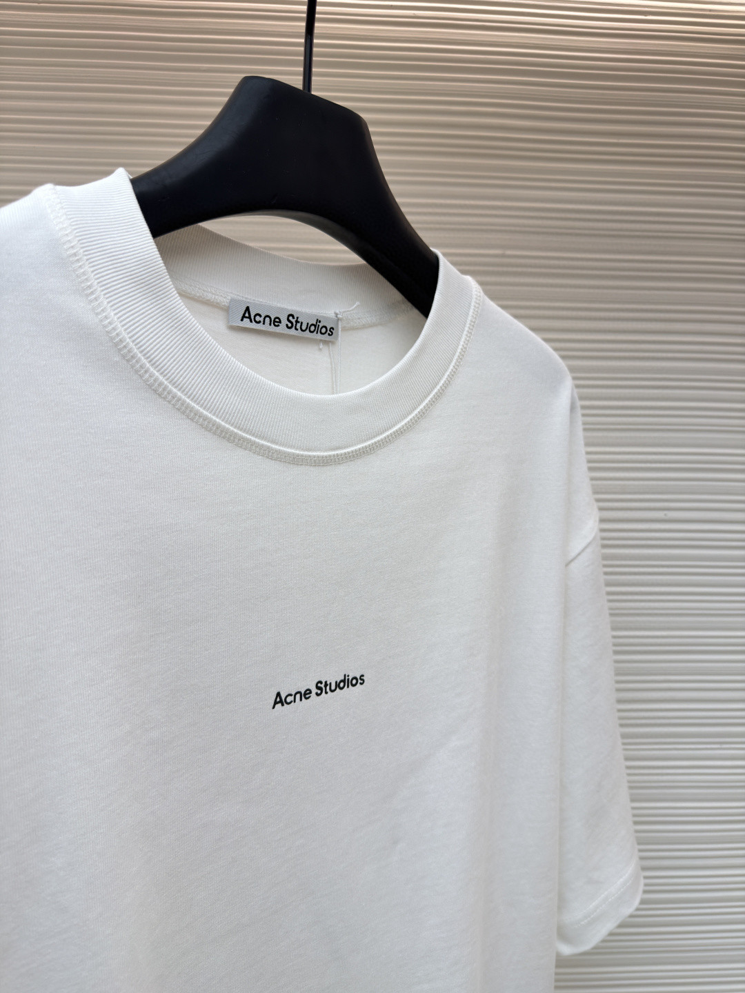 Acne Studios 胸前印章徽标圆领T恤 短袖 白色 黑色 A0 BL0278-183