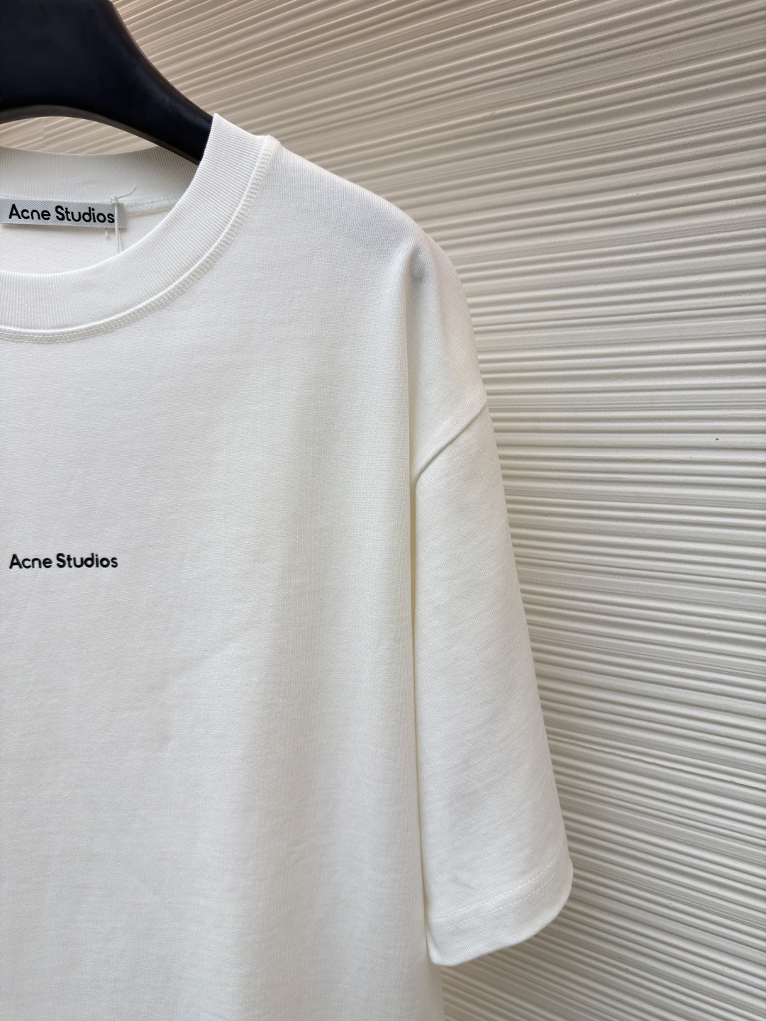 Acne Studios 胸前印章徽标圆领T恤 短袖 白色 黑色 A0 BL0278-183