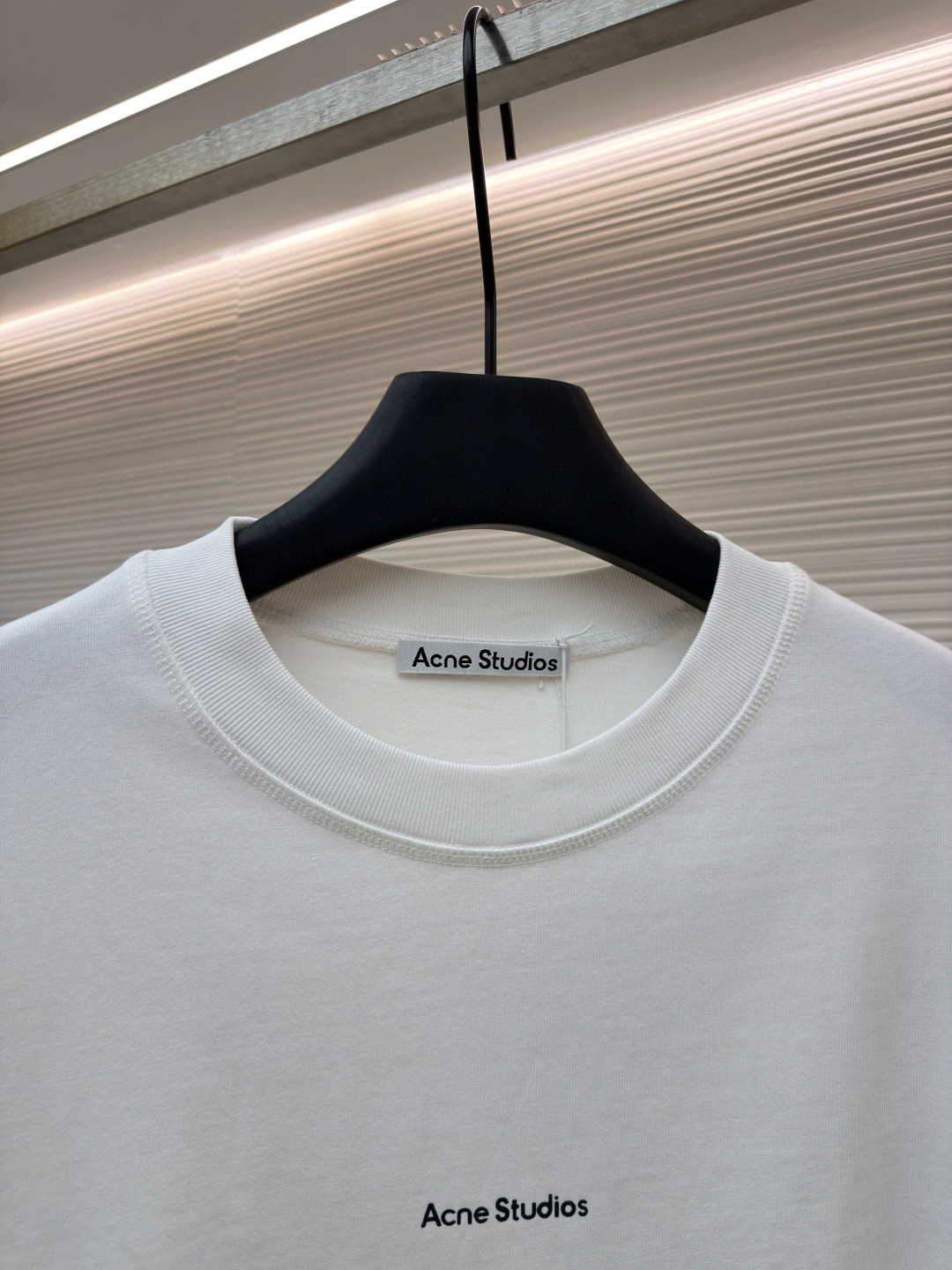 Acne Studios 胸前印章徽标圆领T恤 短袖 白色 黑色 A0 BL0278-183