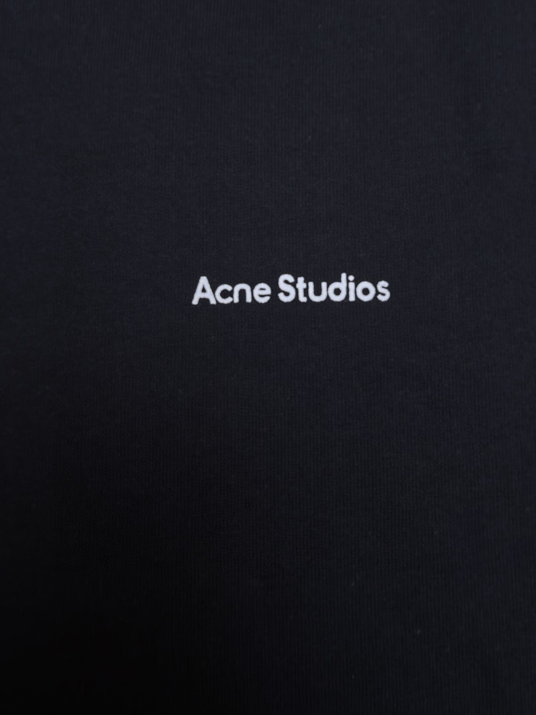 Acne Studios 胸前印章徽标圆领T恤 短袖 白色 黑色 A0 BL0278-183