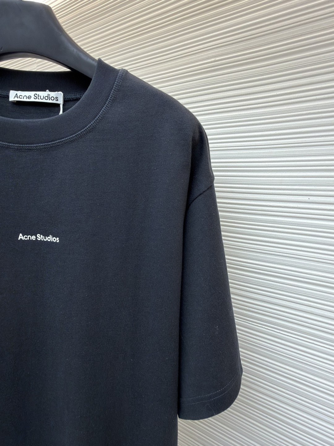 Acne Studios 胸前印章徽标圆领T恤 短袖 白色 黑色 A0 BL0278-183
