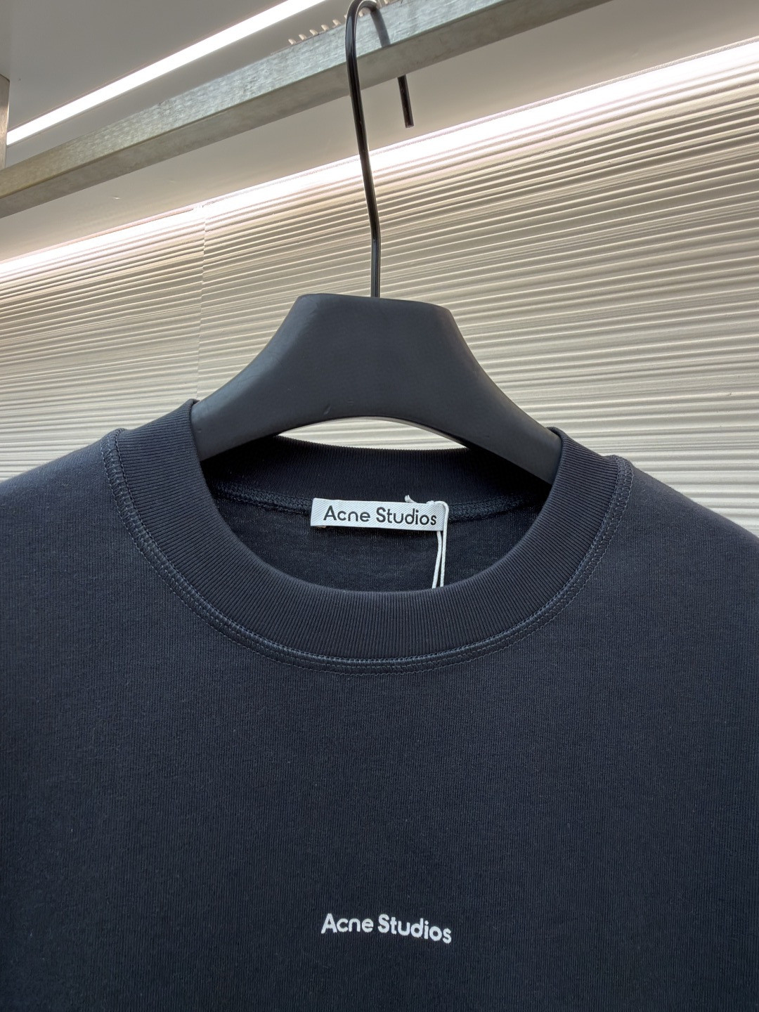 Acne Studios 胸前印章徽标圆领T恤 短袖 白色 黑色 A0 BL0278-183