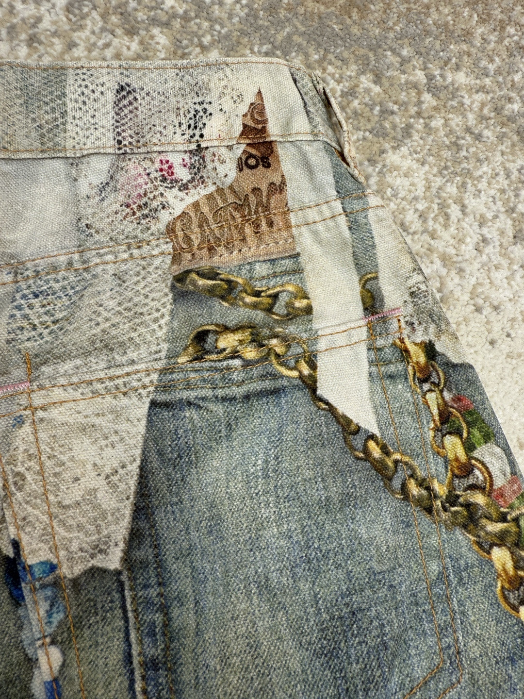 Acne Studios 蕾丝牛仔裤 长裤 裤子 蓝色 B0 CK0134-AET