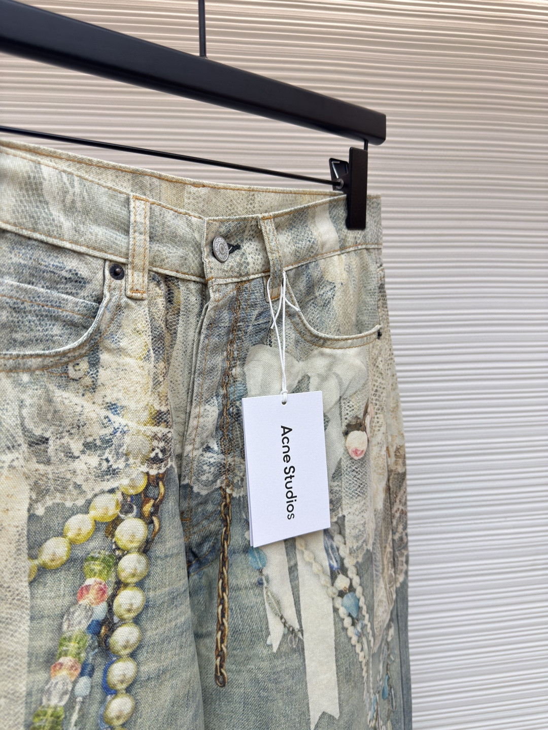 Acne Studios 蕾丝牛仔裤 长裤 裤子 蓝色 B0 CK0134-AET