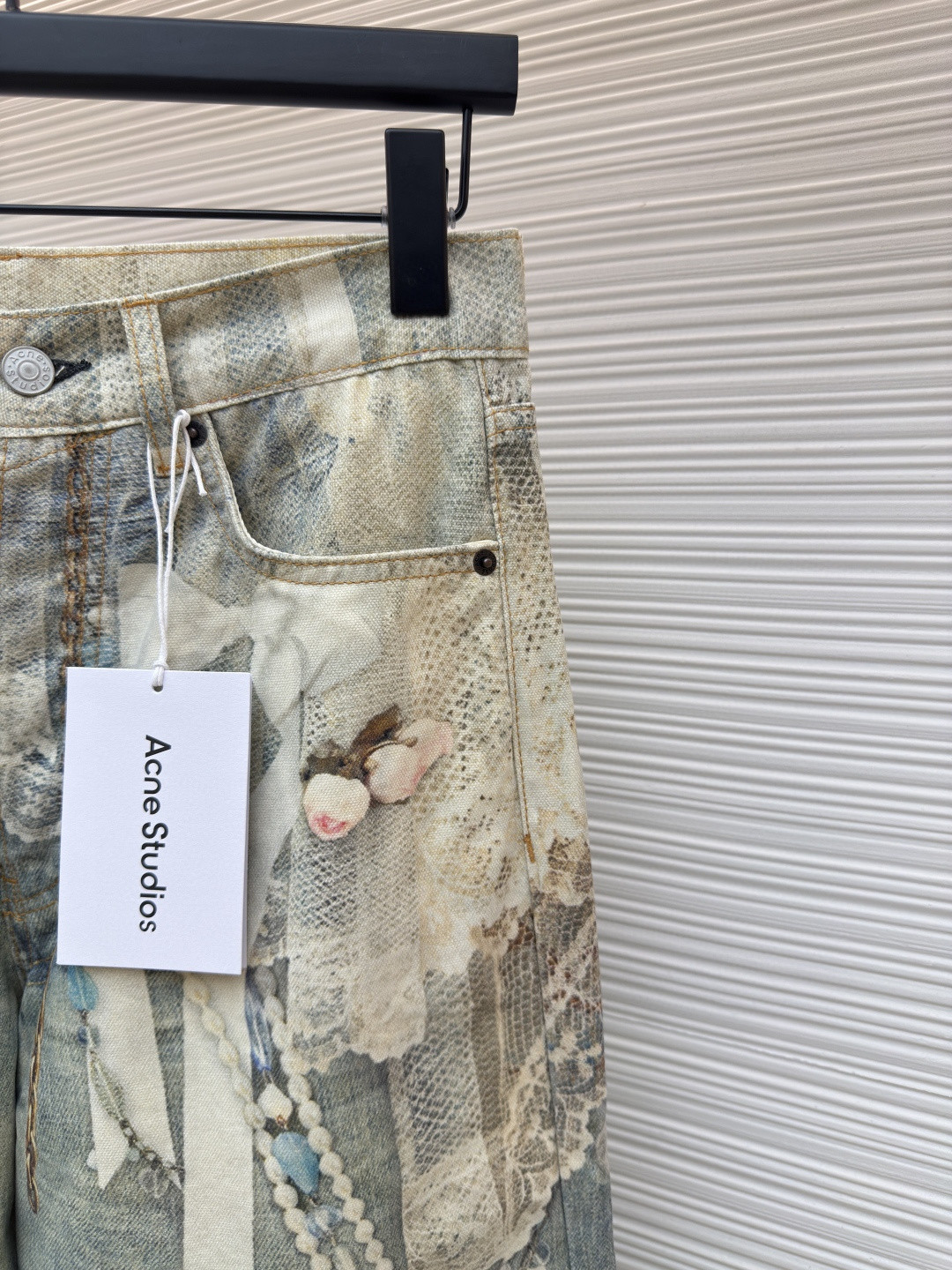 Acne Studios 蕾丝牛仔裤 长裤 裤子 蓝色 B0 CK0134-AET