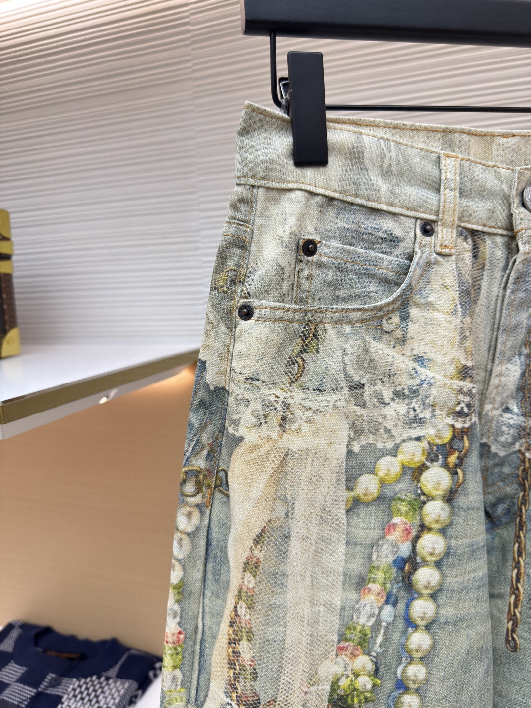 Acne Studios 蕾丝牛仔裤 长裤 裤子 蓝色 B0 CK0134-AET