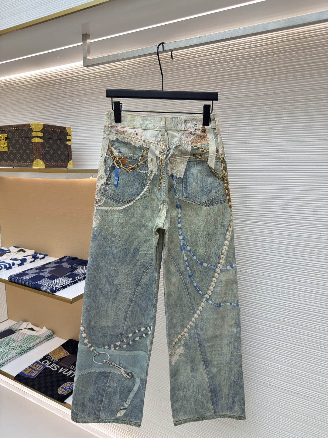 Acne Studios 蕾丝牛仔裤 长裤 裤子 蓝色 B0 CK0134-AET