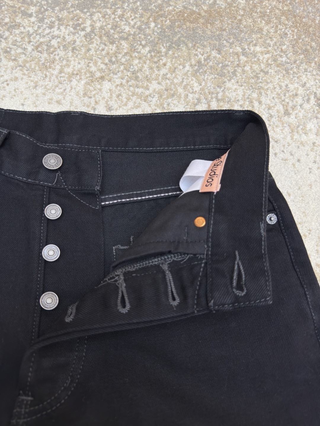 Acne Studios 基础直筒牛仔裤 长裤 裤子 黑色 B0