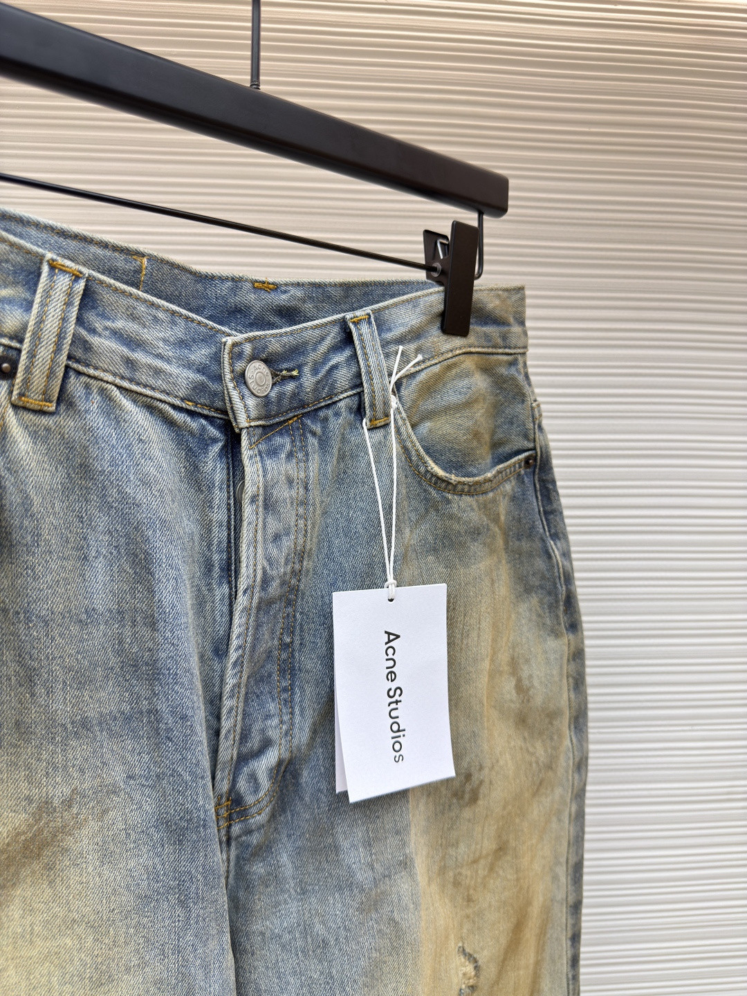 Acne Studios 脏脏宽松阔腿牛仔裤 长裤 裤子 蓝色 B0 B00381