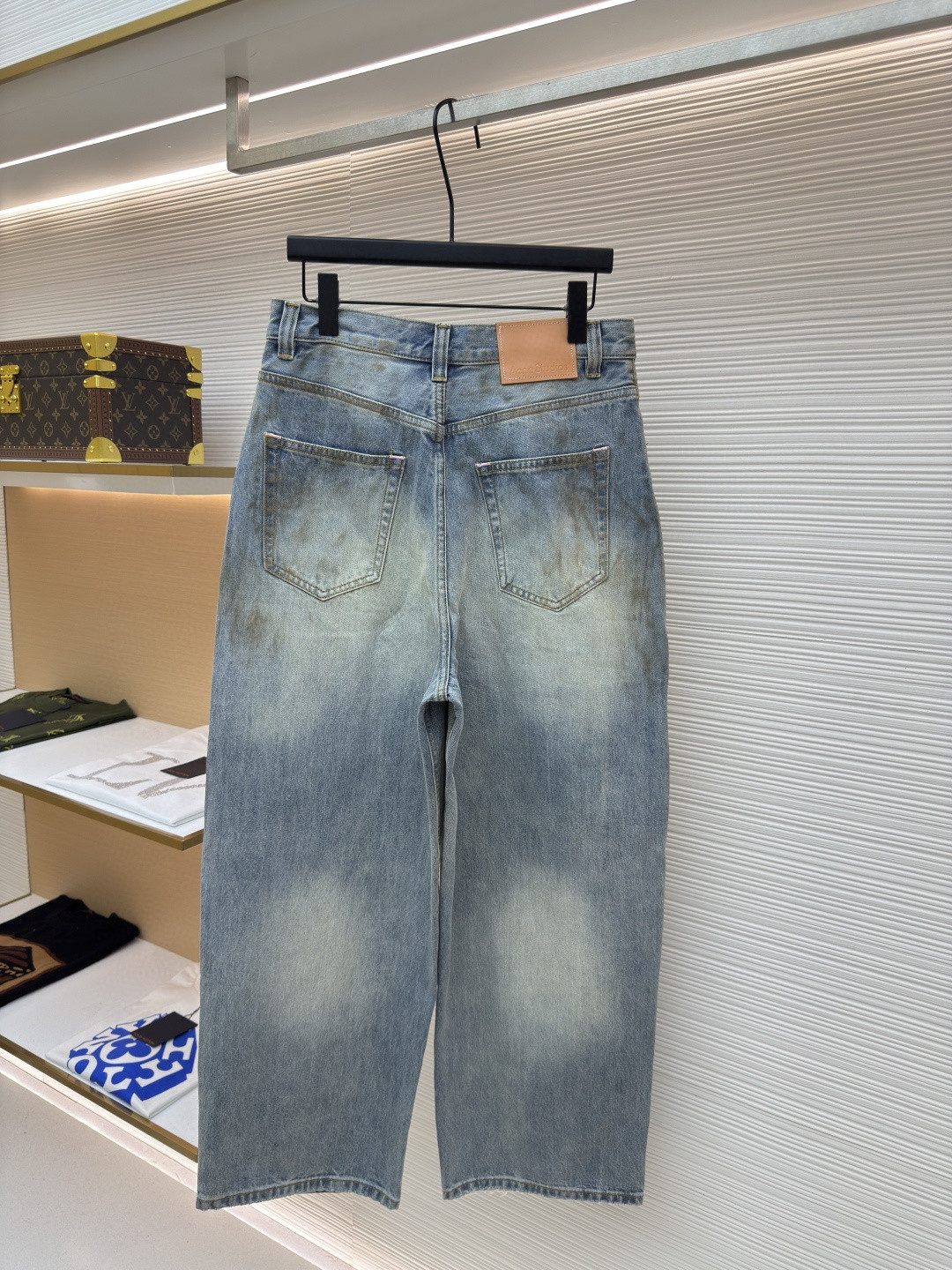 Acne Studios 脏脏宽松阔腿牛仔裤 长裤 裤子 蓝色 B0 B00381