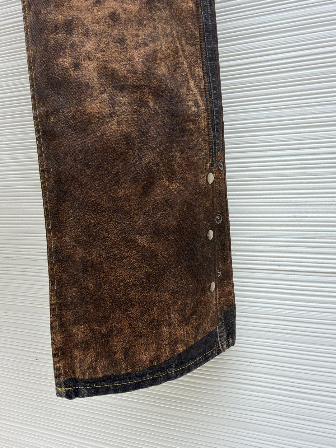 Acne Studios 3D错视复古印花牛仔裤 长裤 裤子 棕色 B0 BK0703-AG7