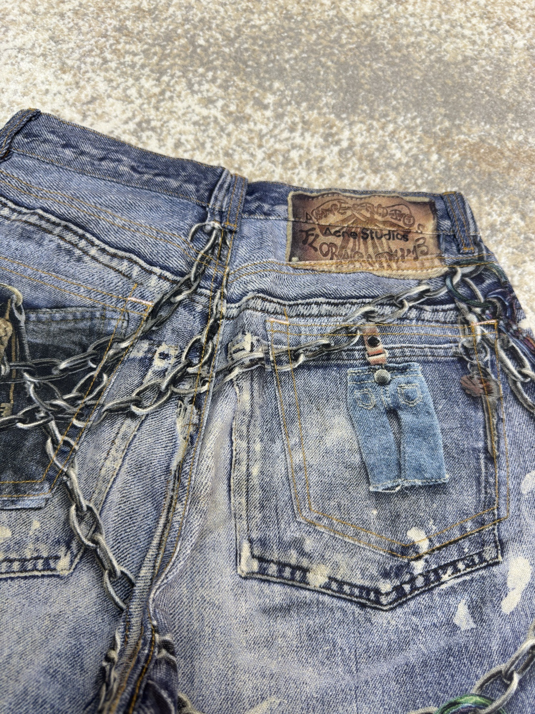 Acne Studios 3D打印牛仔裤 长裤 裤子 蓝色 B0 B00374-863