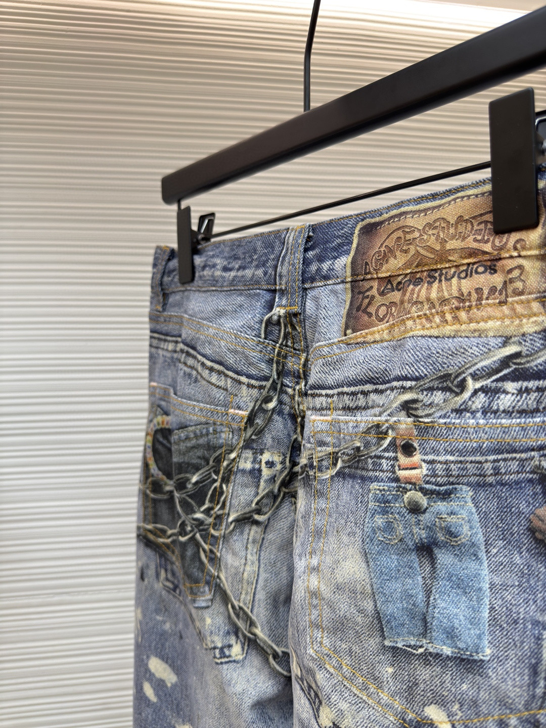 Acne Studios 3D打印牛仔裤 长裤 裤子 蓝色 B0 B00374-863