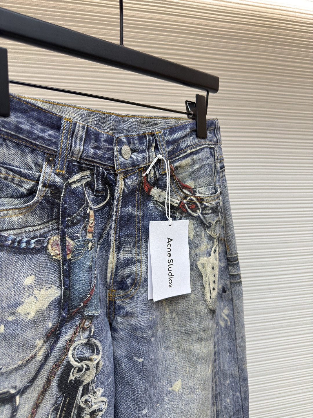 Acne Studios 3D打印牛仔裤 长裤 裤子 蓝色 B0 B00374-863