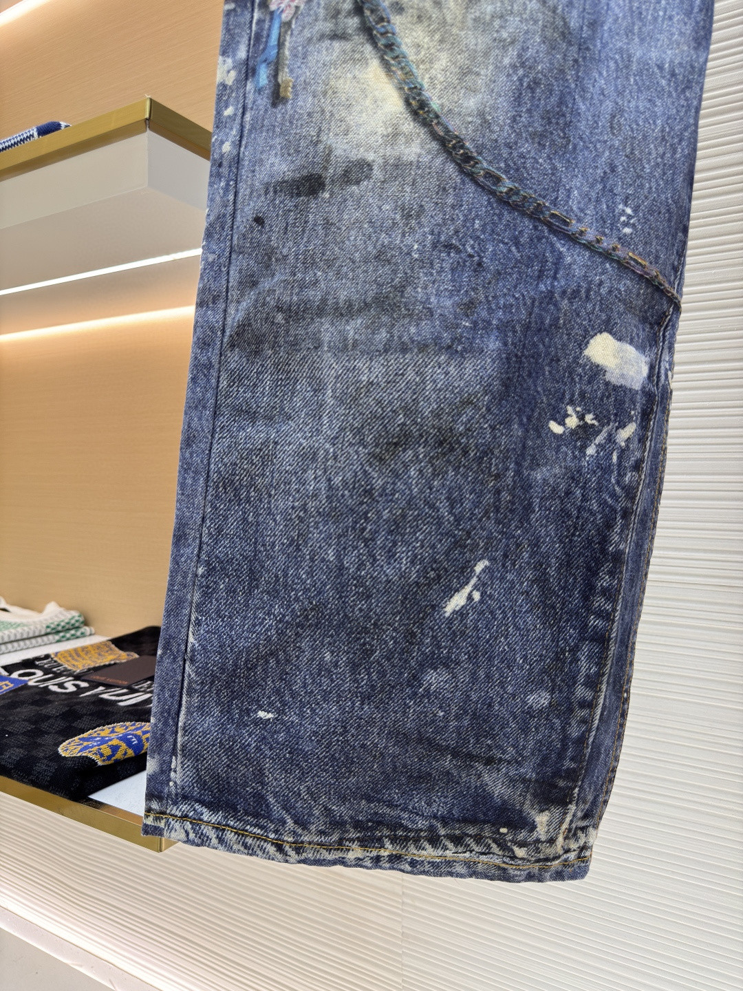 Acne Studios 3D打印牛仔裤 长裤 裤子 蓝色 B0 B00374-863