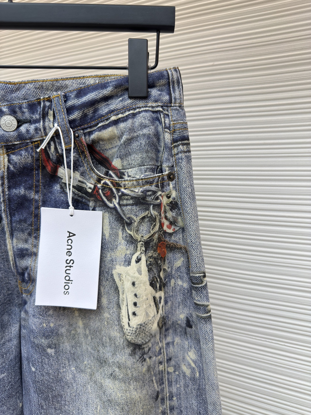 Acne Studios 3D打印牛仔裤 长裤 裤子 蓝色 B0 B00374-863