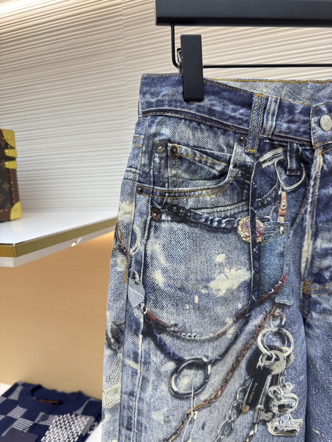 Acne Studios 3D打印牛仔裤 长裤 裤子 蓝色 B0 B00374-863