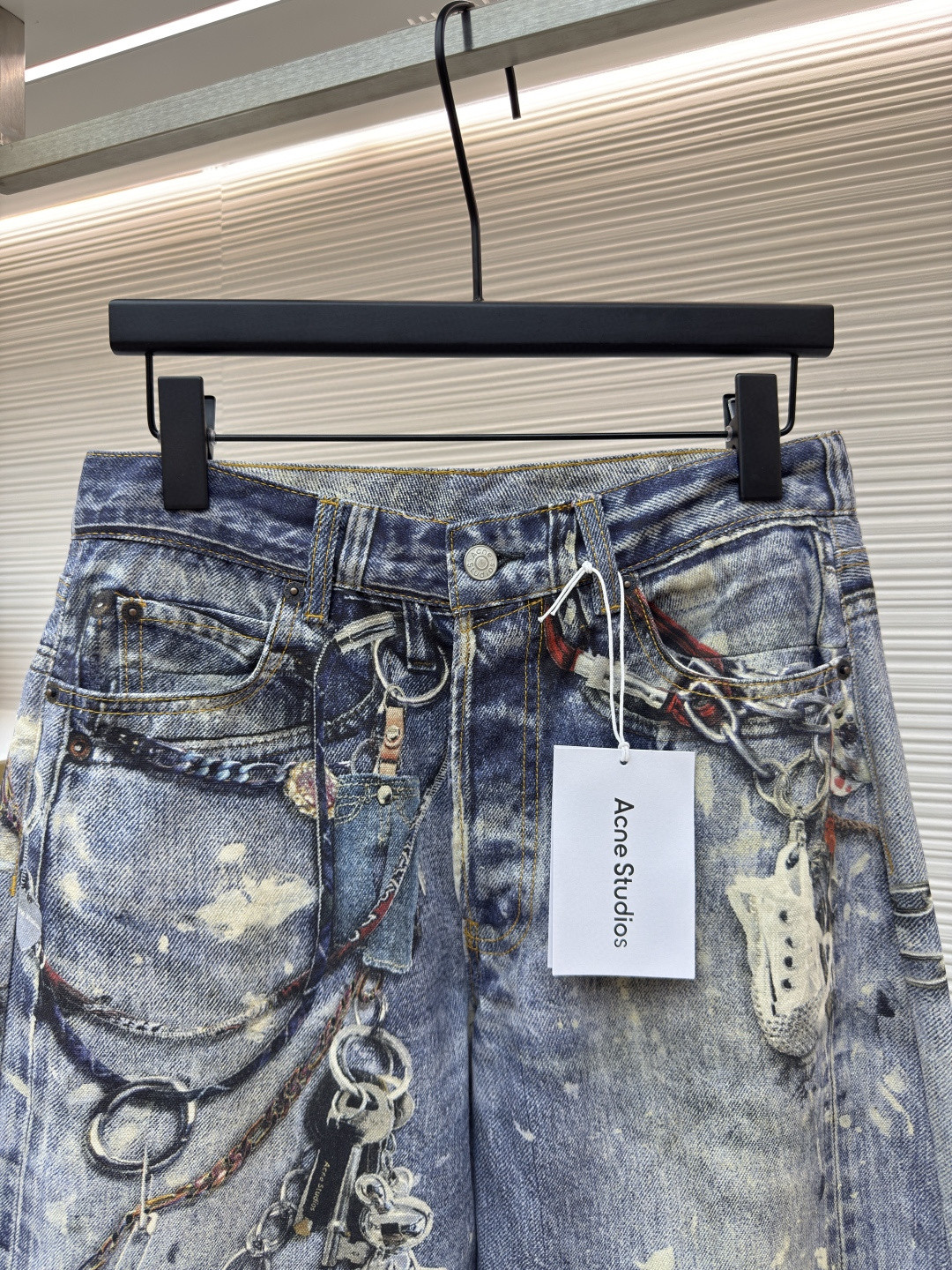 Acne Studios 3D打印牛仔裤 长裤 裤子 蓝色 B0 B00374-863