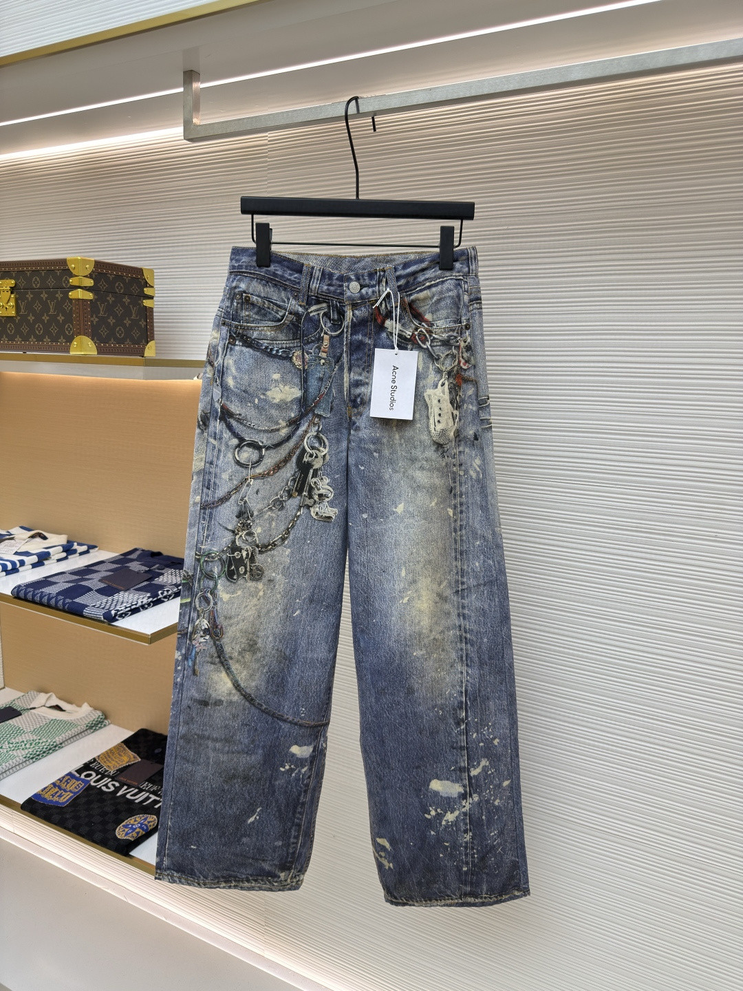 Acne Studios 3D打印牛仔裤 长裤 裤子 蓝色 B0 B00374-863