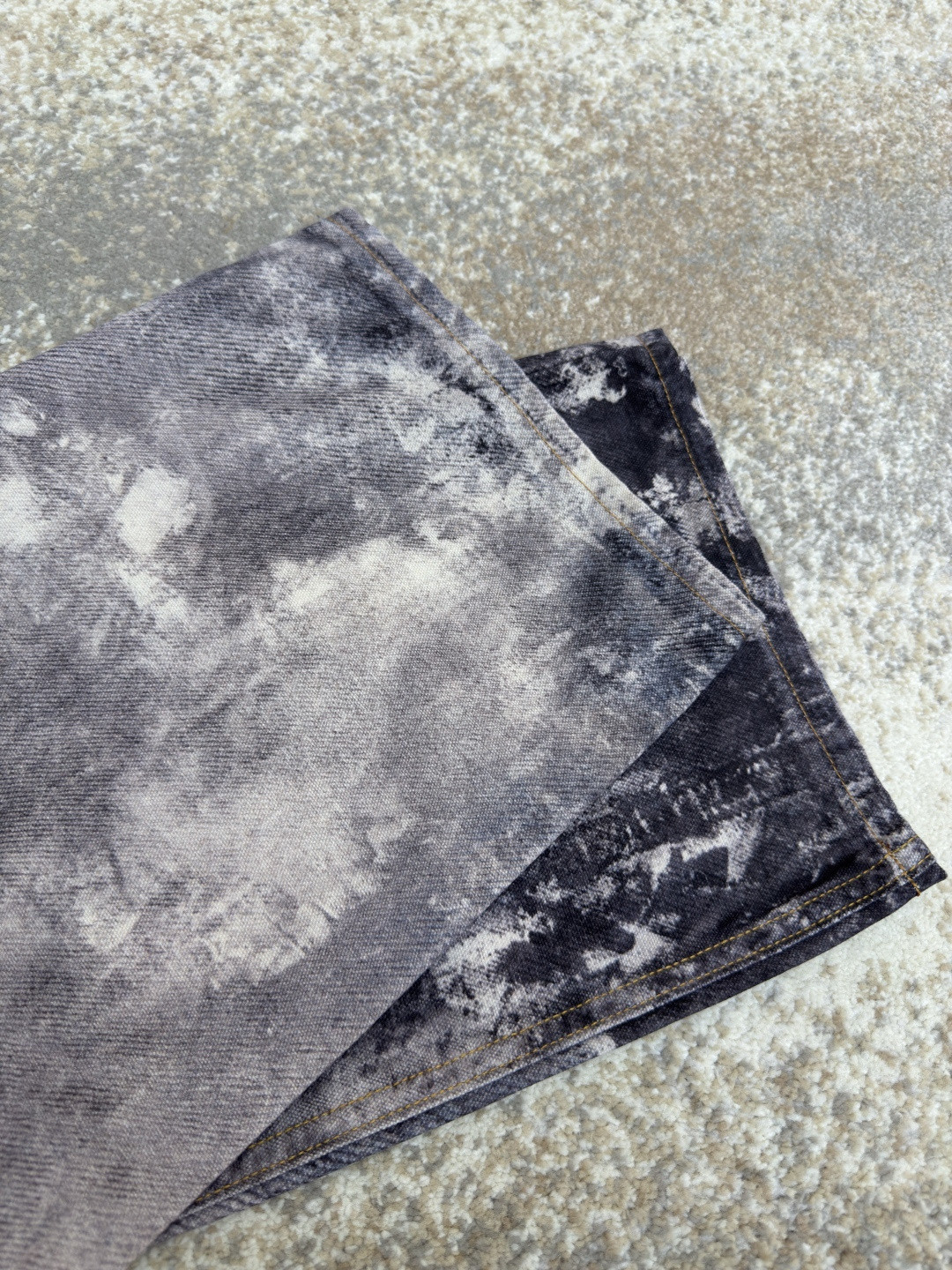 Acne Studios 泥染废土错视喷墨仿旧效果 3D打印牛仔裤 长裤 裤子 B0 A00410-AAA