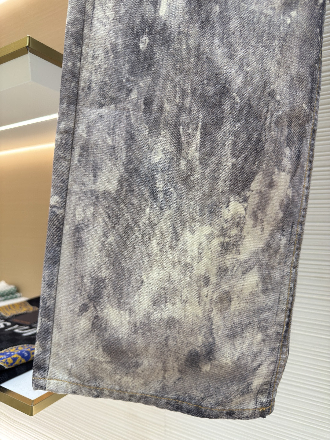 Acne Studios 泥染废土错视喷墨仿旧效果 3D打印牛仔裤 长裤 裤子 B0 A00410-AAA