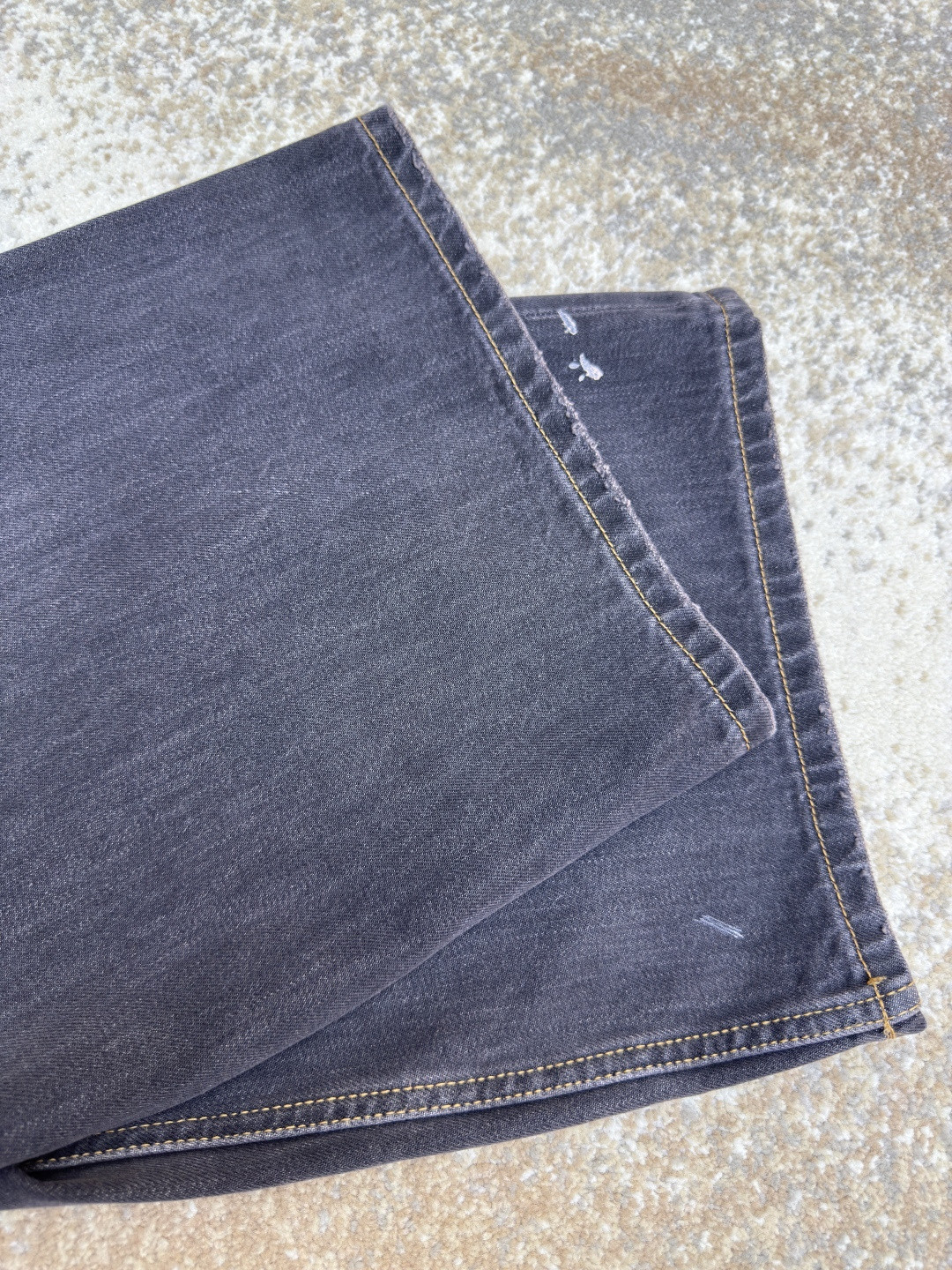 Acne Studios 泼墨涂绘牛仔七分裤 短裤 牛仔裤 裤子 黑色 A7 BE0173-900