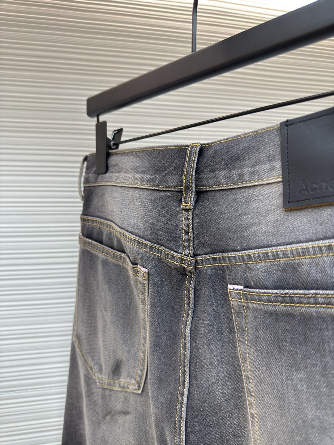 Acne Studios 泼墨涂绘牛仔七分裤 短裤 牛仔裤 裤子 黑色 A7 BE0173-900