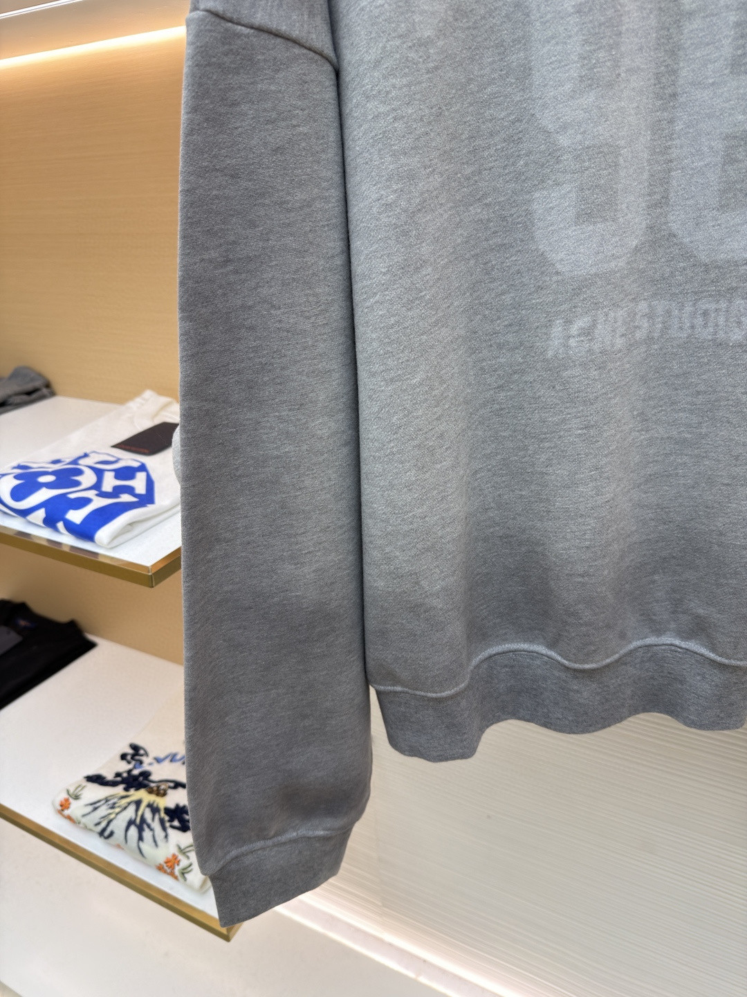 Acne Studios 印花徽标高领卫衣 运动衫 外套 长袖 灰色 B0 AI0166-990