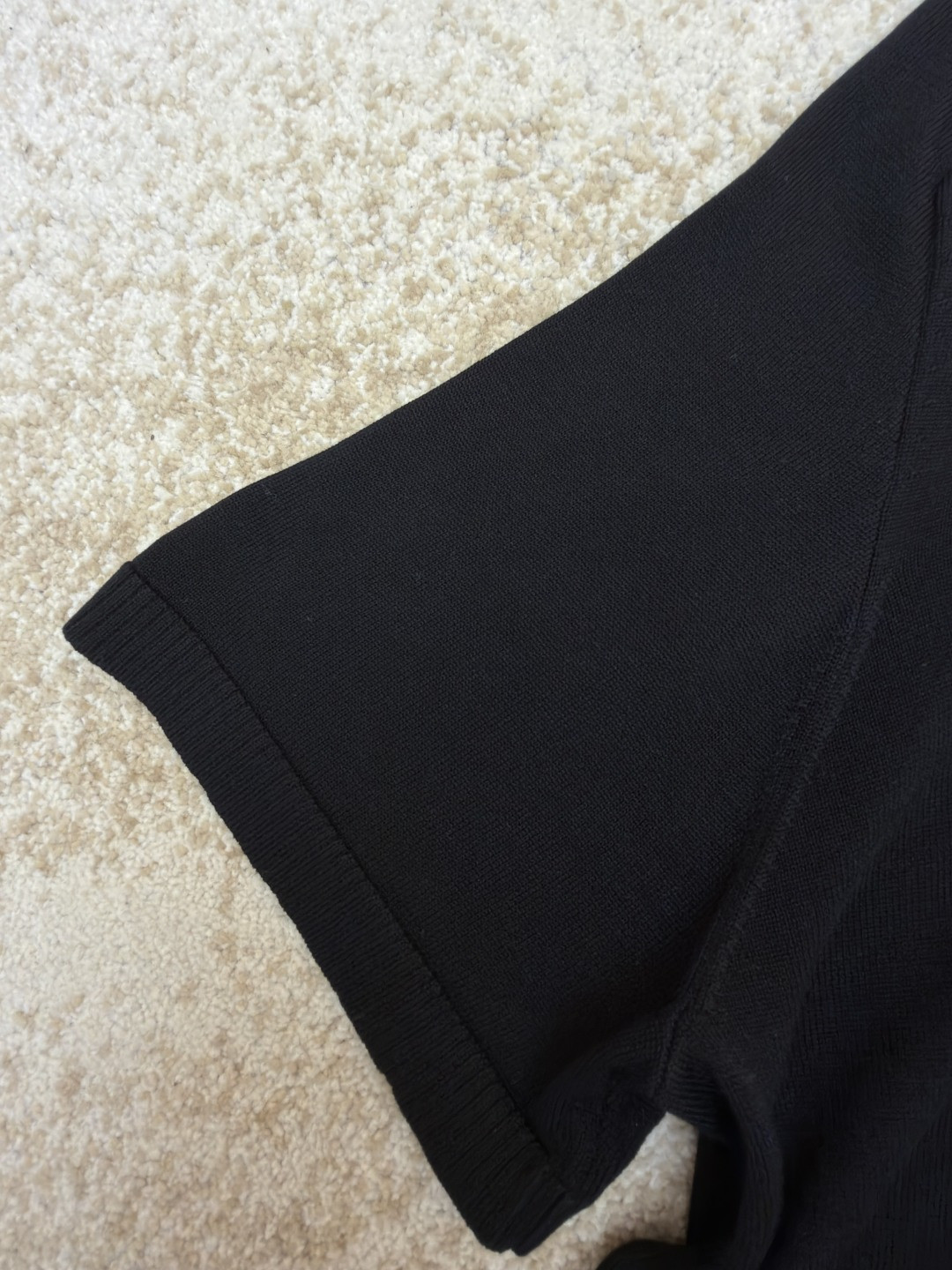 Acne Studios 徽标短袖针织衫 T恤 黑色 A5