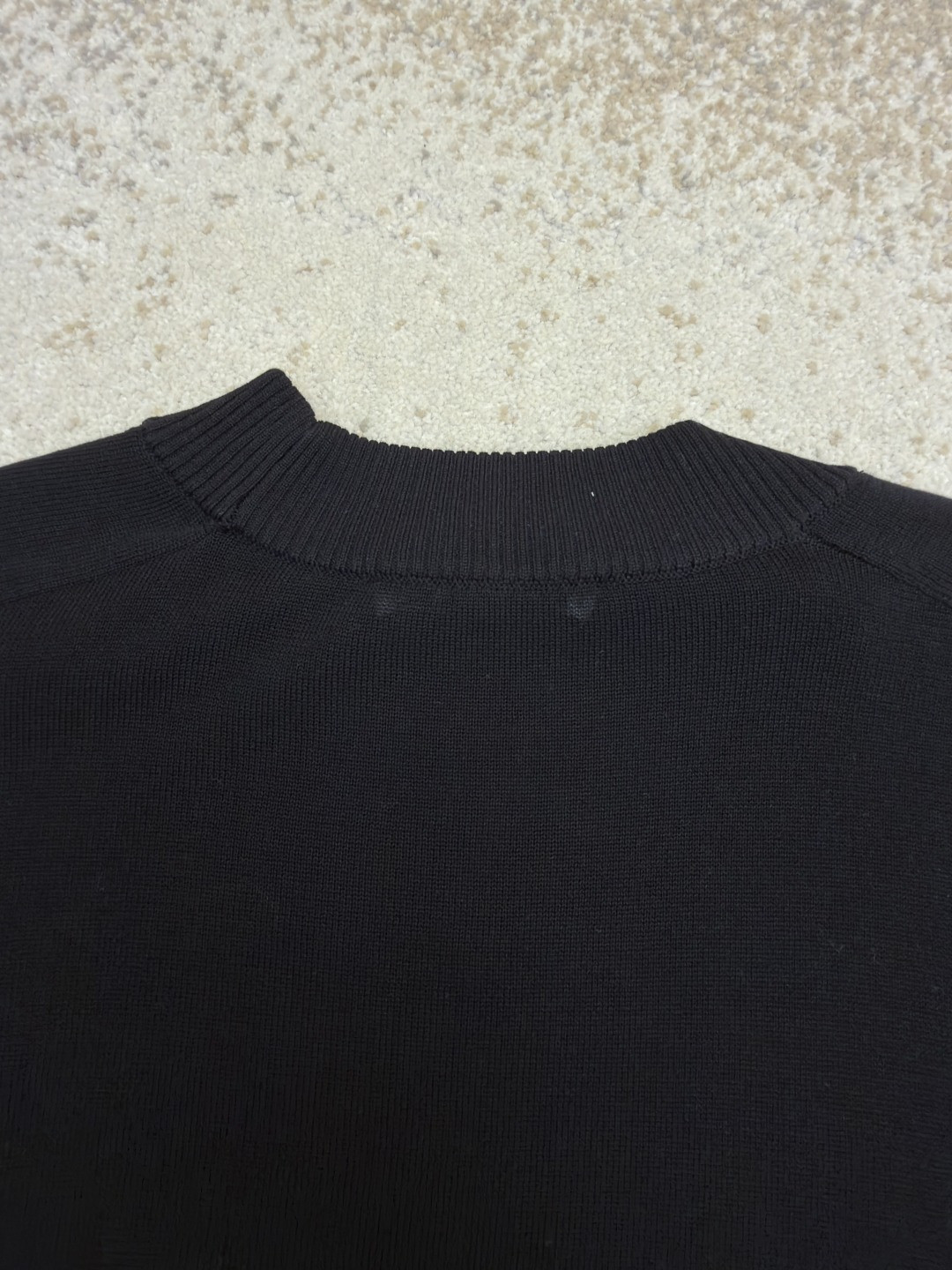 Acne Studios 徽标短袖针织衫 T恤 黑色 A5