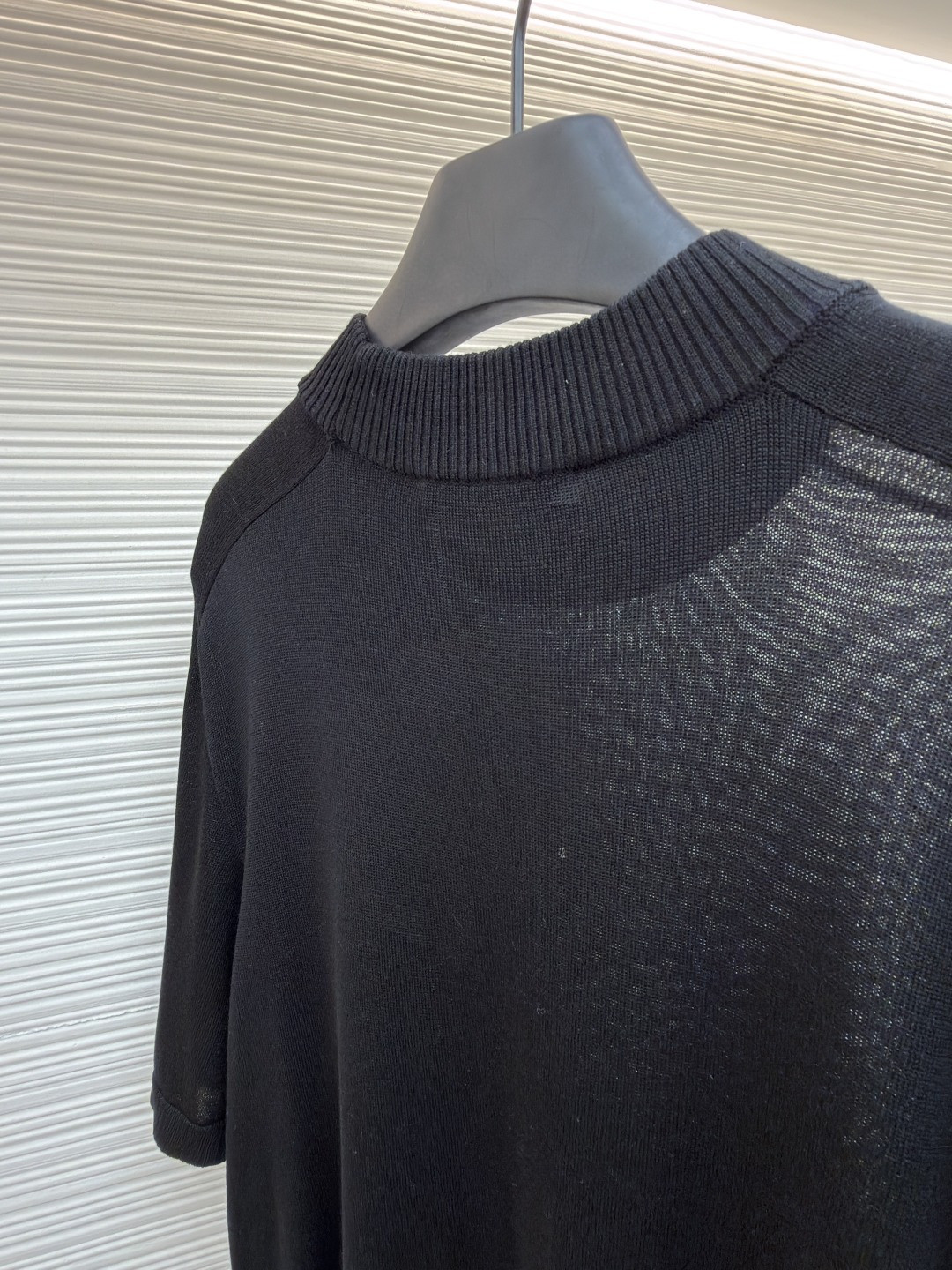 Acne Studios 徽标短袖针织衫 T恤 黑色 A5