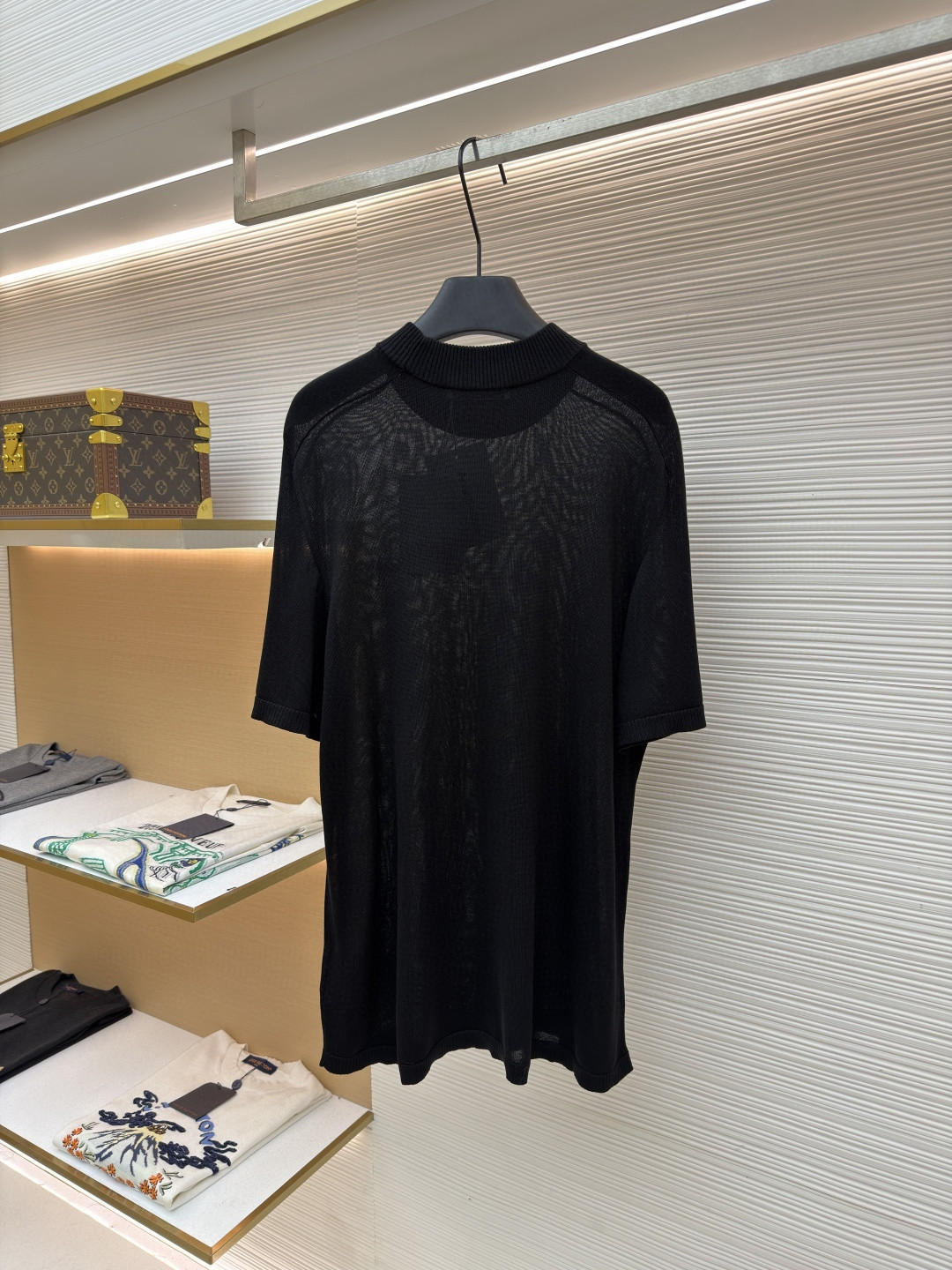 Acne Studios 徽标短袖针织衫 T恤 黑色 A5