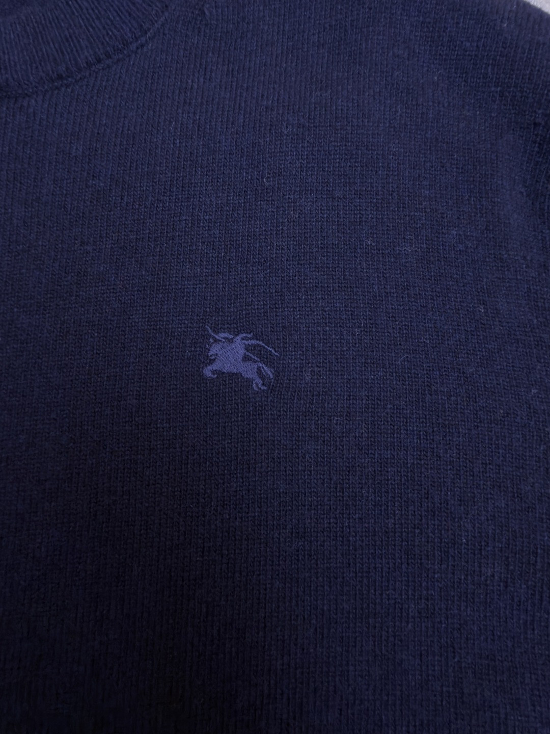 Burberry 巴宝莉 刺绣圆领针织衫 毛衣 长袖 外套 灰色 蓝色 B0 81130871