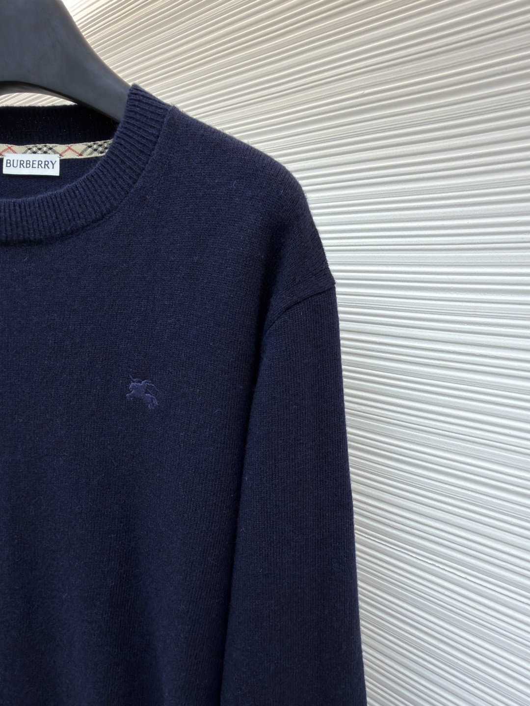 Burberry 巴宝莉 刺绣圆领针织衫 毛衣 长袖 外套 灰色 蓝色 B0 81130871