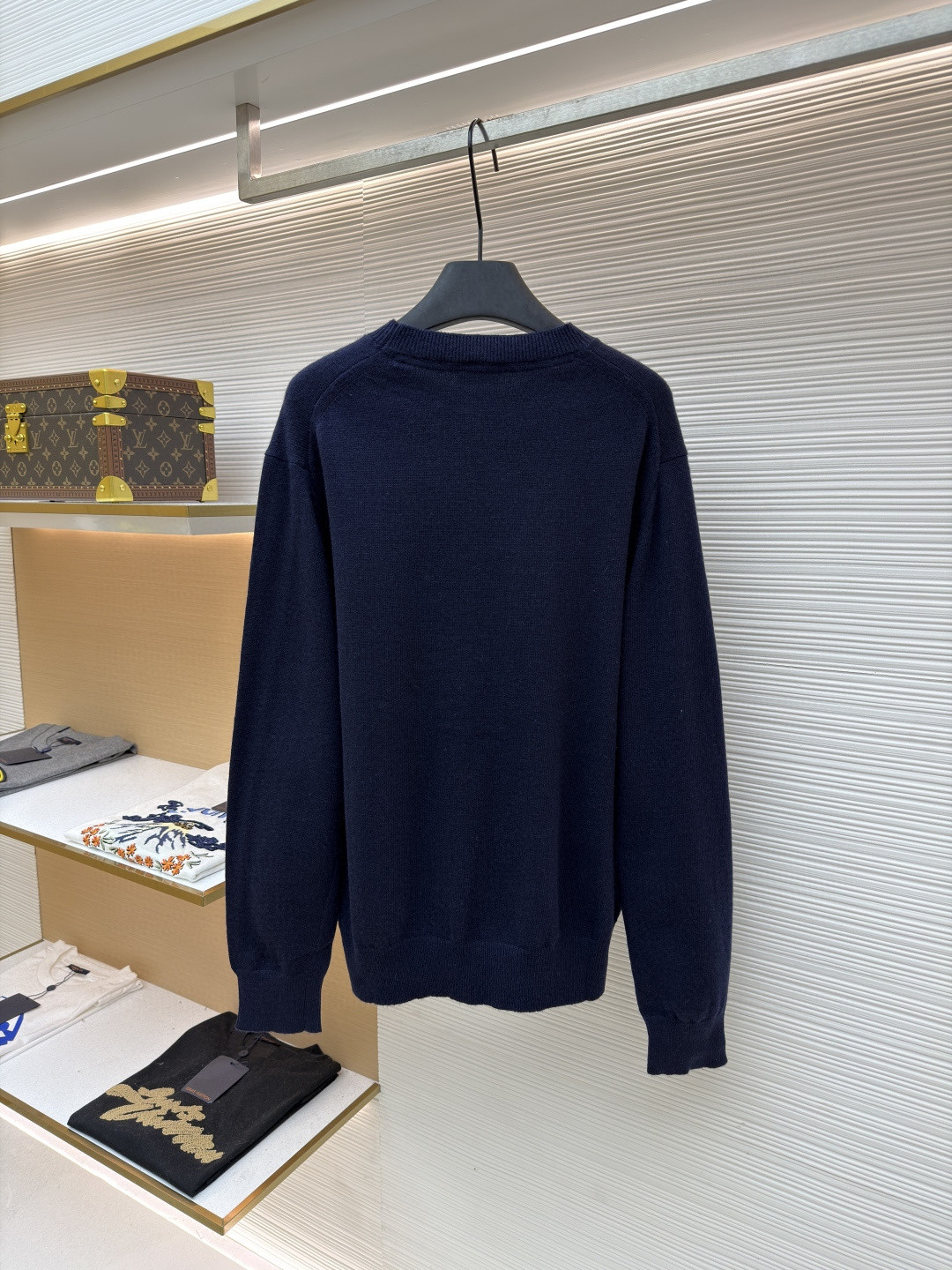 Burberry 巴宝莉 刺绣圆领针织衫 毛衣 长袖 外套 灰色 蓝色 B0 81130871