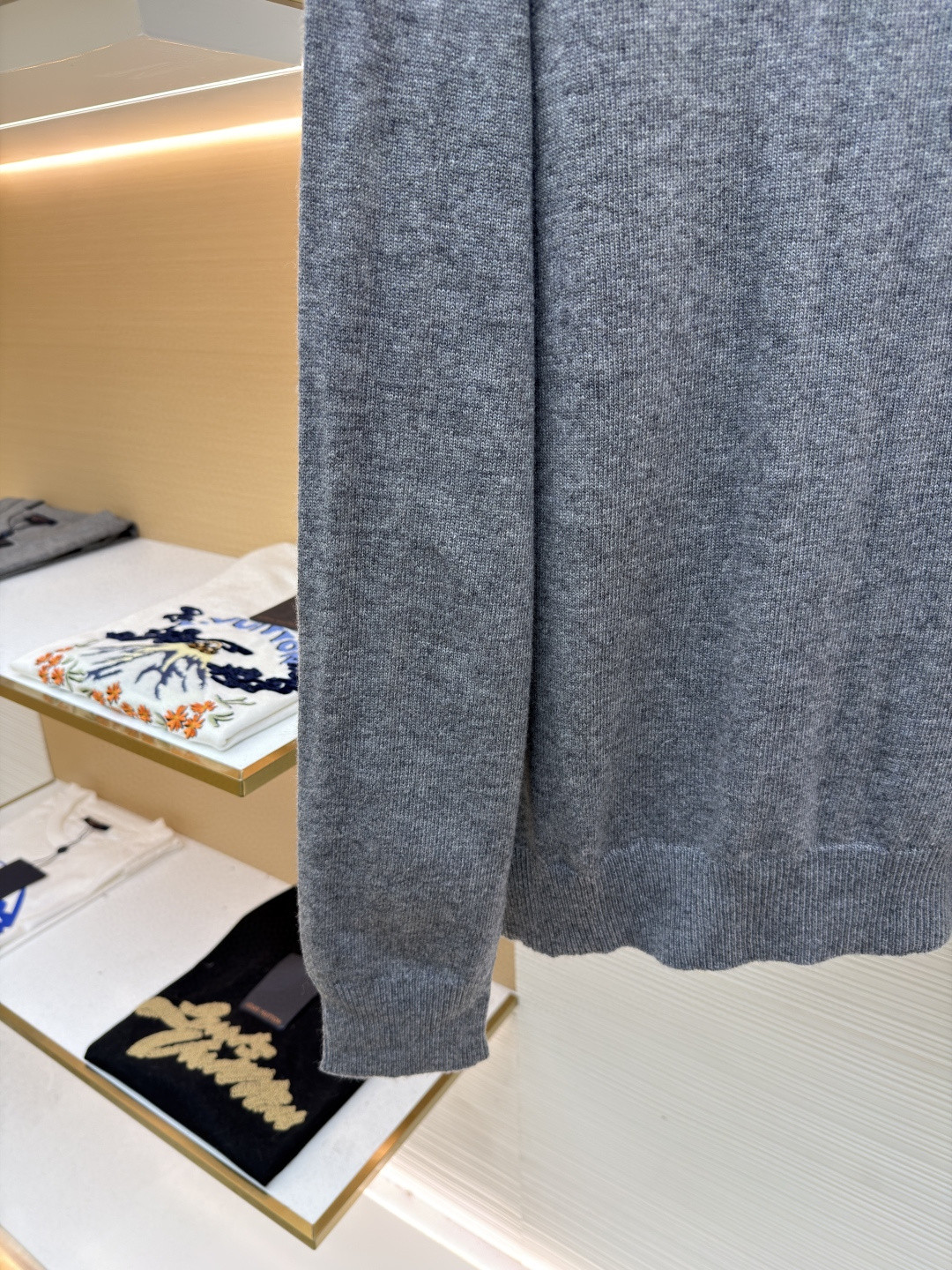 Burberry 巴宝莉 刺绣圆领针织衫 毛衣 长袖 外套 灰色 蓝色 B0 81130871