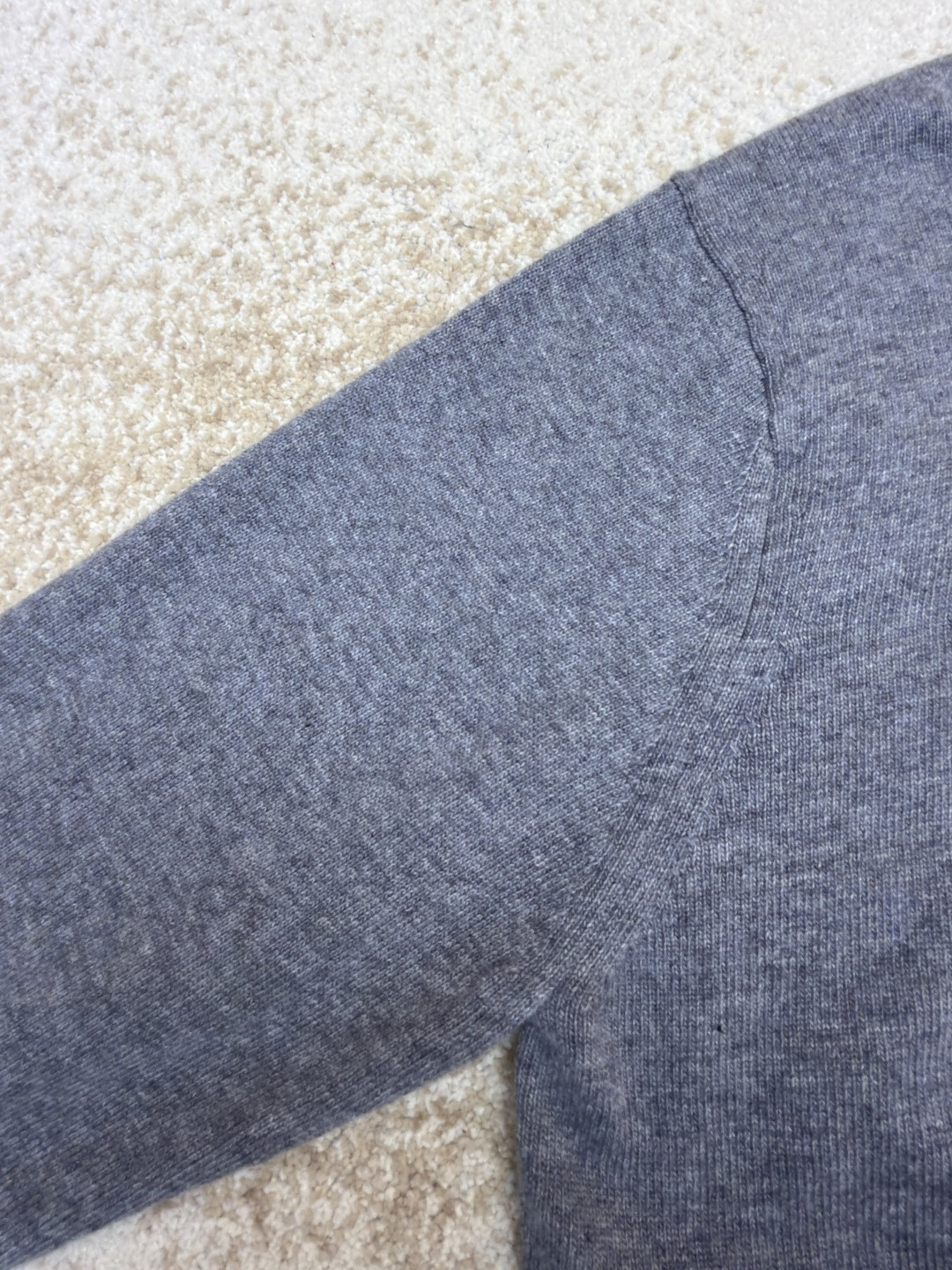 Burberry 巴宝莉 刺绣半拉链高领针织衫 毛衣 长袖 外套 灰色 蓝色 B0 81121321