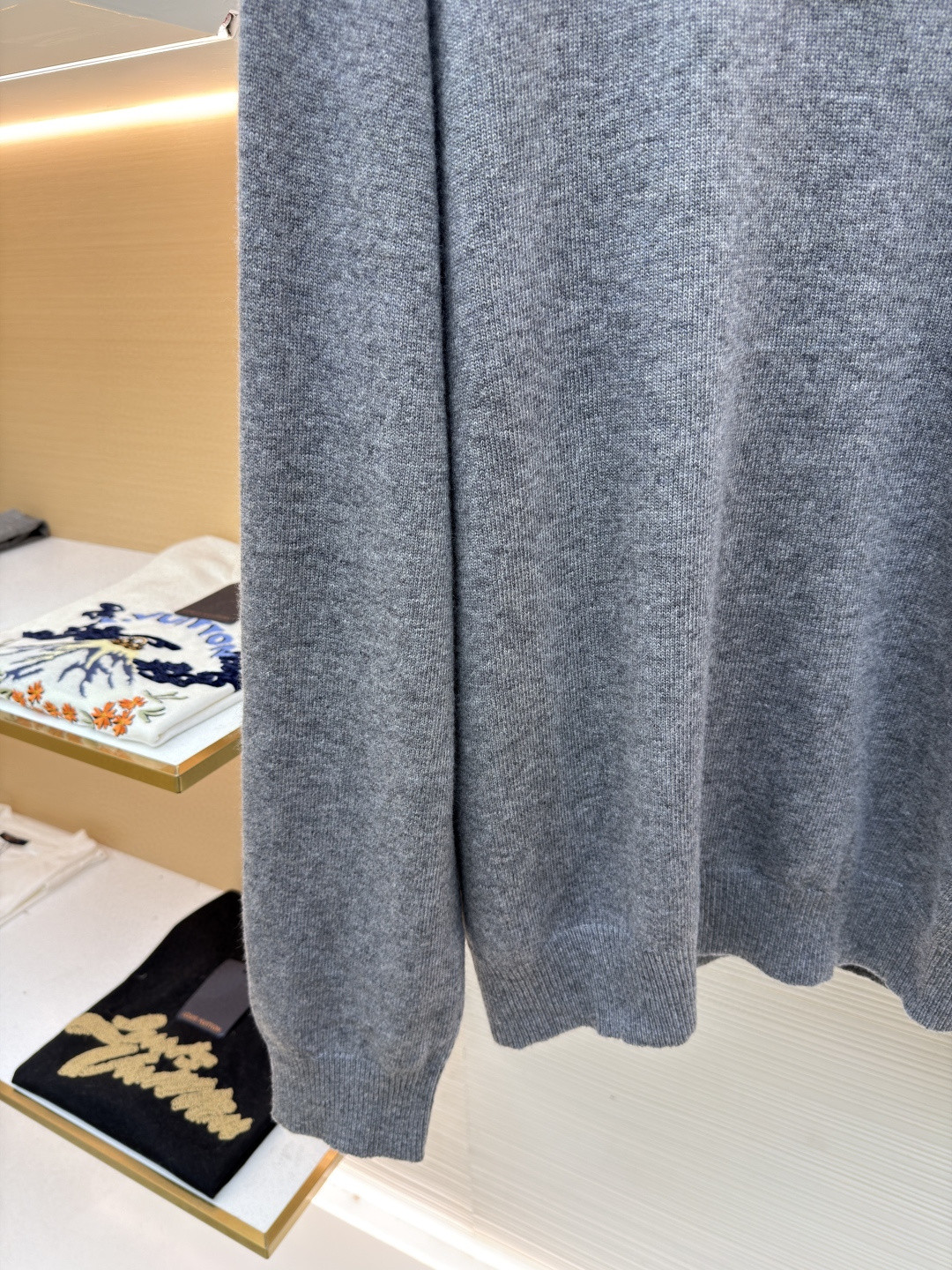 Burberry 巴宝莉 刺绣半拉链高领针织衫 毛衣 长袖 外套 灰色 蓝色 B0 81121321