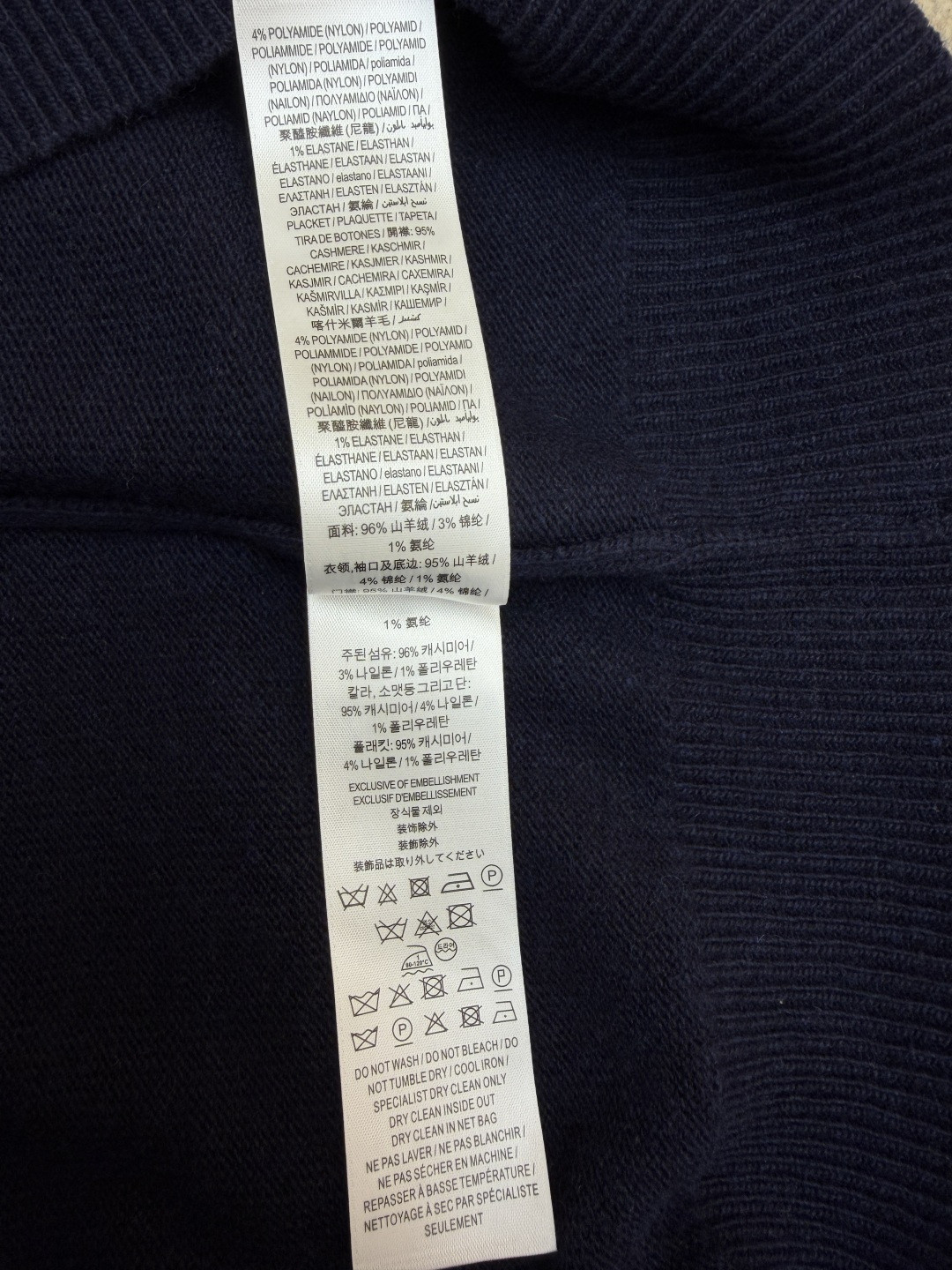 Burberry 巴宝莉 刺绣半拉链高领针织衫 毛衣 长袖 外套 灰色 蓝色 B0 81121321