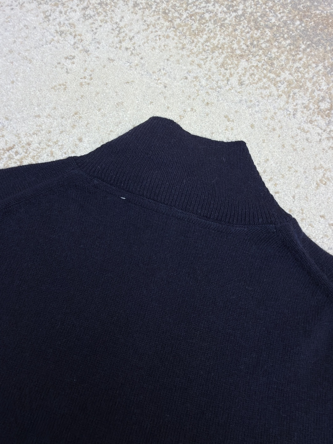 Burberry 巴宝莉 刺绣半拉链高领针织衫 毛衣 长袖 外套 灰色 蓝色 B0 81121321