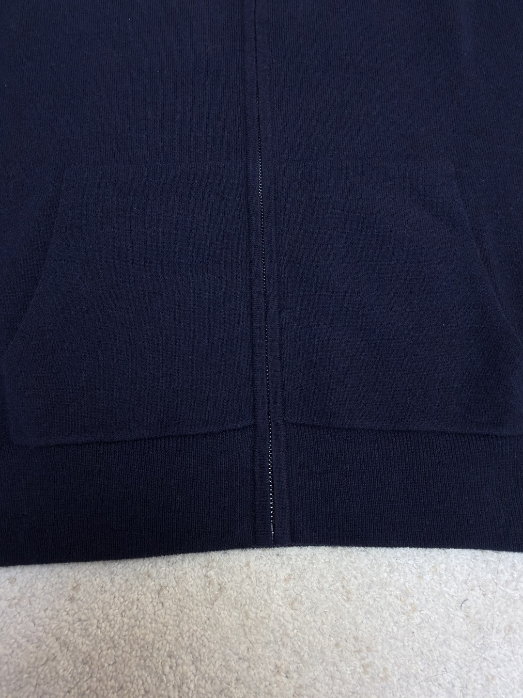 Burberry 巴宝莉 刺绣拉链开衫 连帽卫衣 毛衣 长袖 外套 灰色 蓝色 B0 81121341