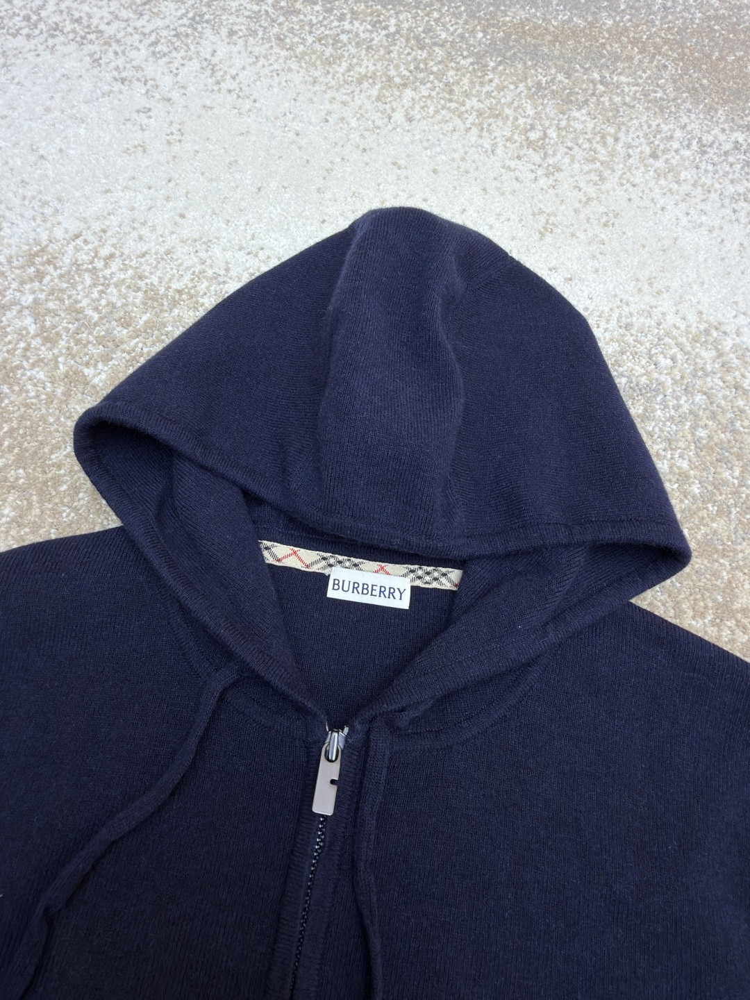 Burberry 巴宝莉 刺绣拉链开衫 连帽卫衣 毛衣 长袖 外套 灰色 蓝色 B0 81121341