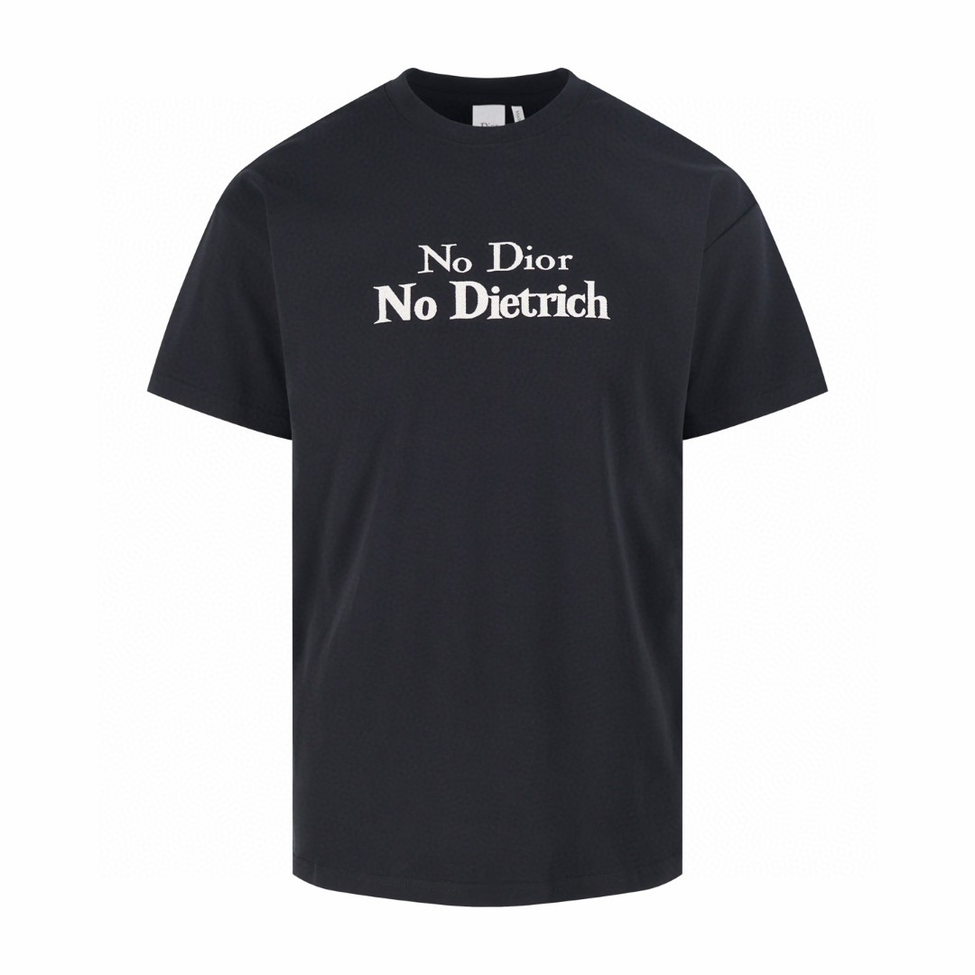 DIOR 迪奥 宣言刺绣圆领T恤 短袖 白色 黑色 A0 693J661A3282-C981