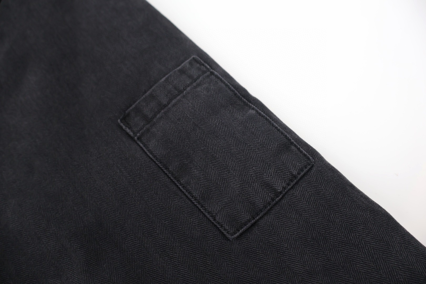 Chrome Hearts 克罗心 鱼骨纹水洗工装棉服 夹克 外套 长袖 黑色 C0