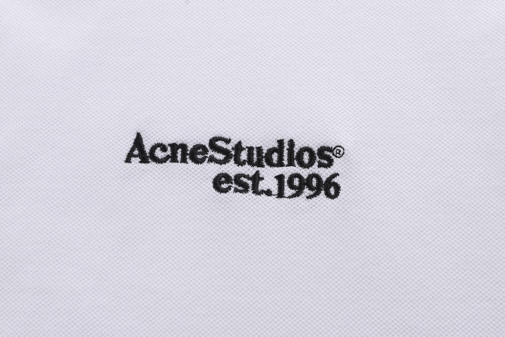 Acne Studios 翻领徽标刺绣Polo衫 T恤 短袖 黑色 红色 白色 A0 BL0433-900