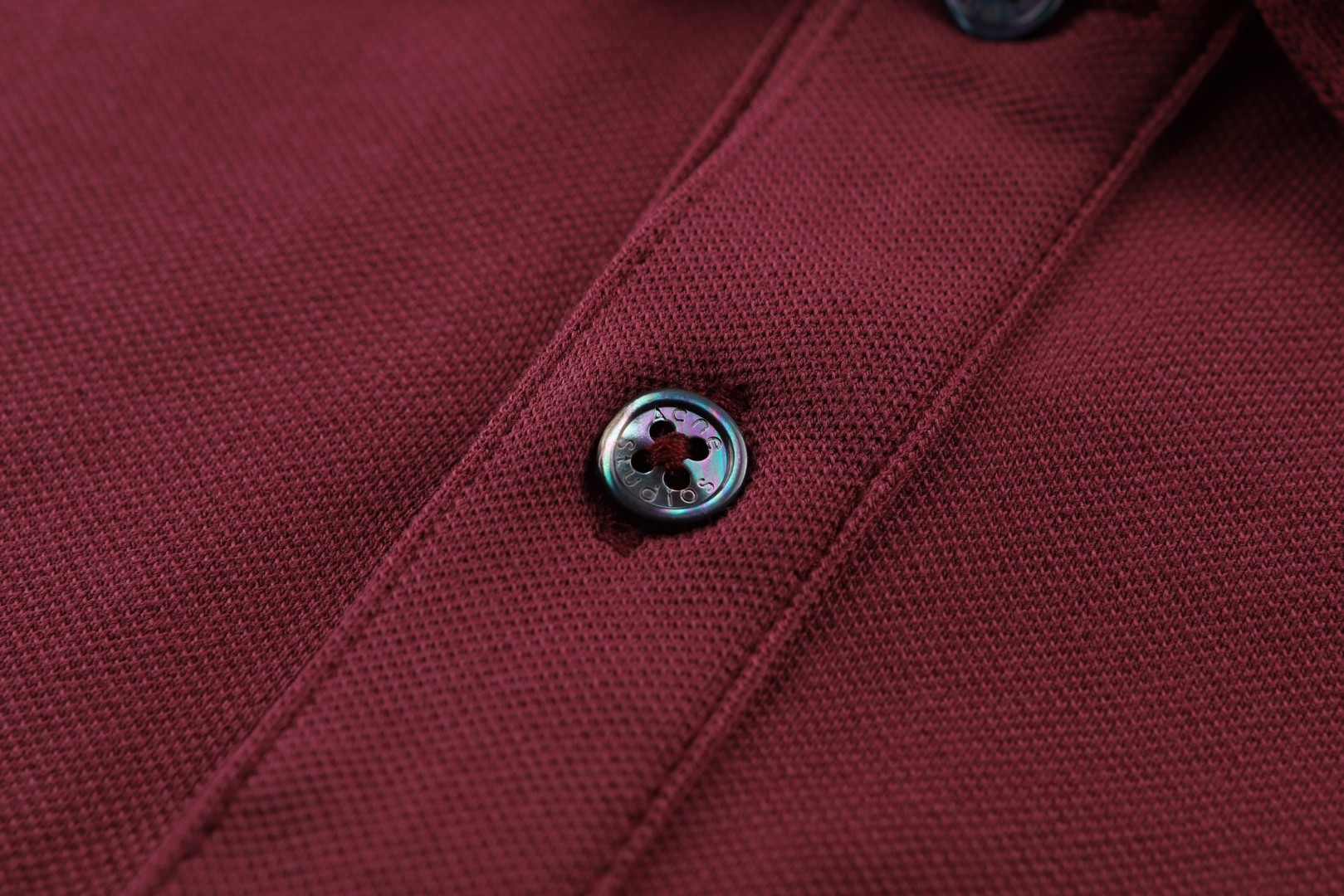 Acne Studios 翻领徽标刺绣Polo衫 T恤 短袖 黑色 红色 白色 A0 BL0433-900