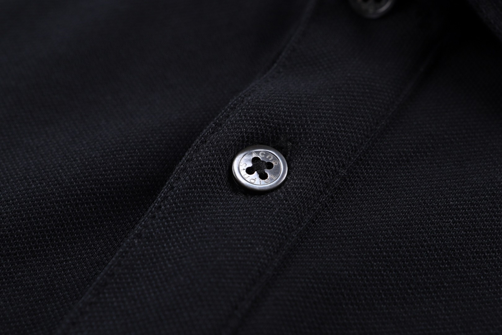 Acne Studios 翻领徽标刺绣Polo衫 T恤 短袖 黑色 红色 白色 A0 BL0433-900